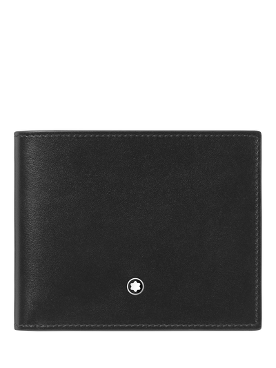John Lewis Montblanc Meisterstück Leather 6CC Bifold Wallet, Black- Buy online at McGrocer