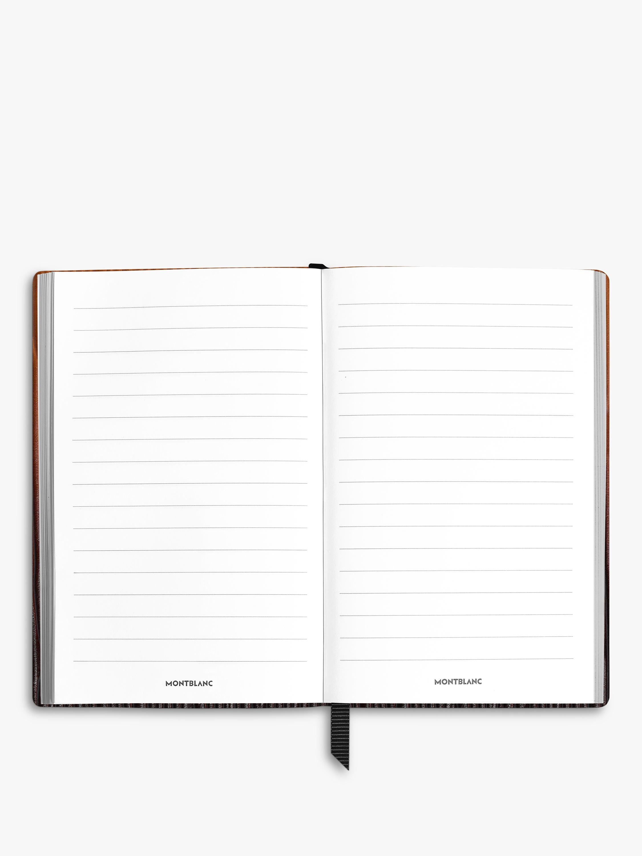 Montblanc Fauve small leather notebook with lined pages (British brand)
