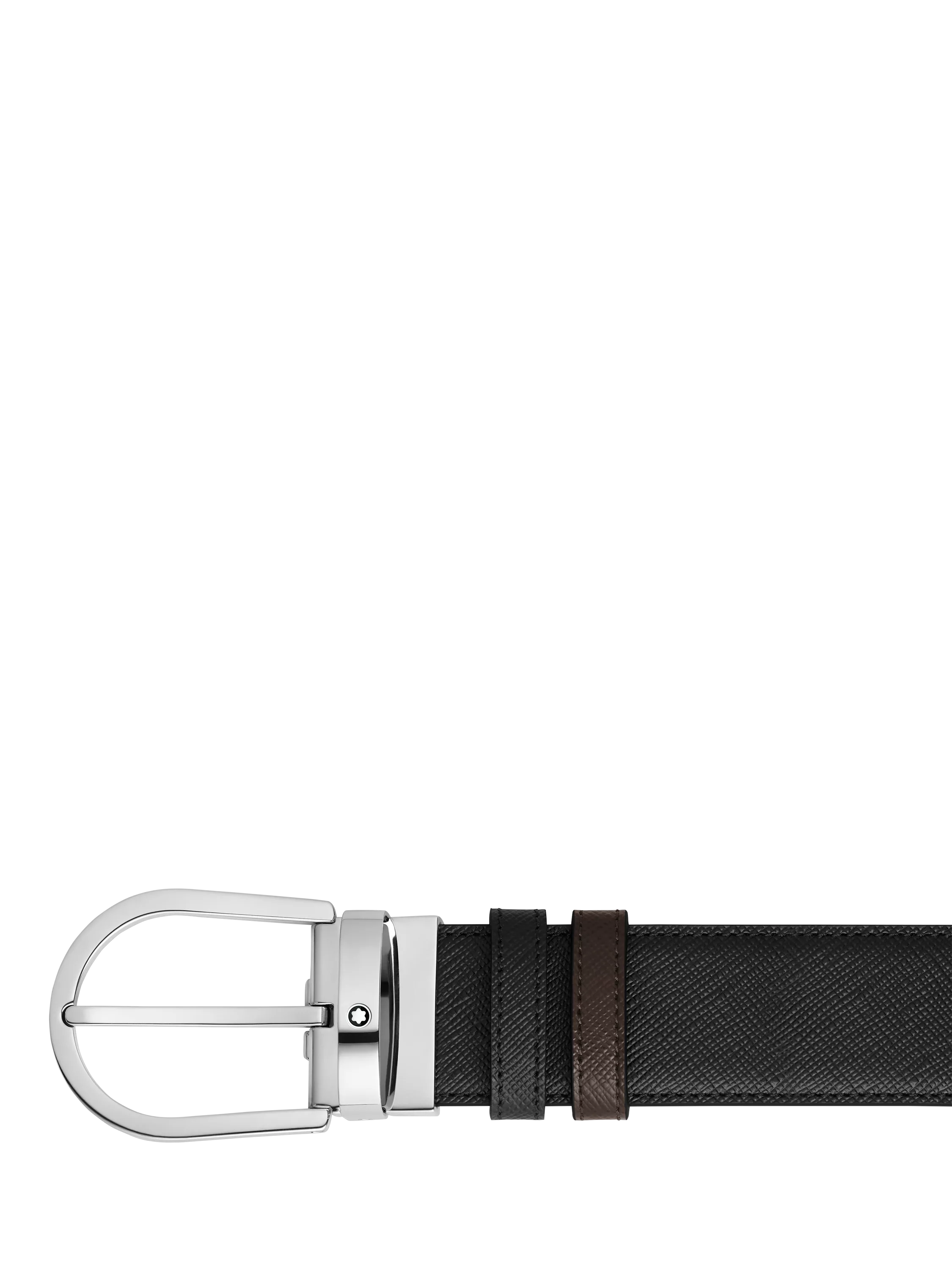 Montblanc leather belt reversible black 35mm - British product