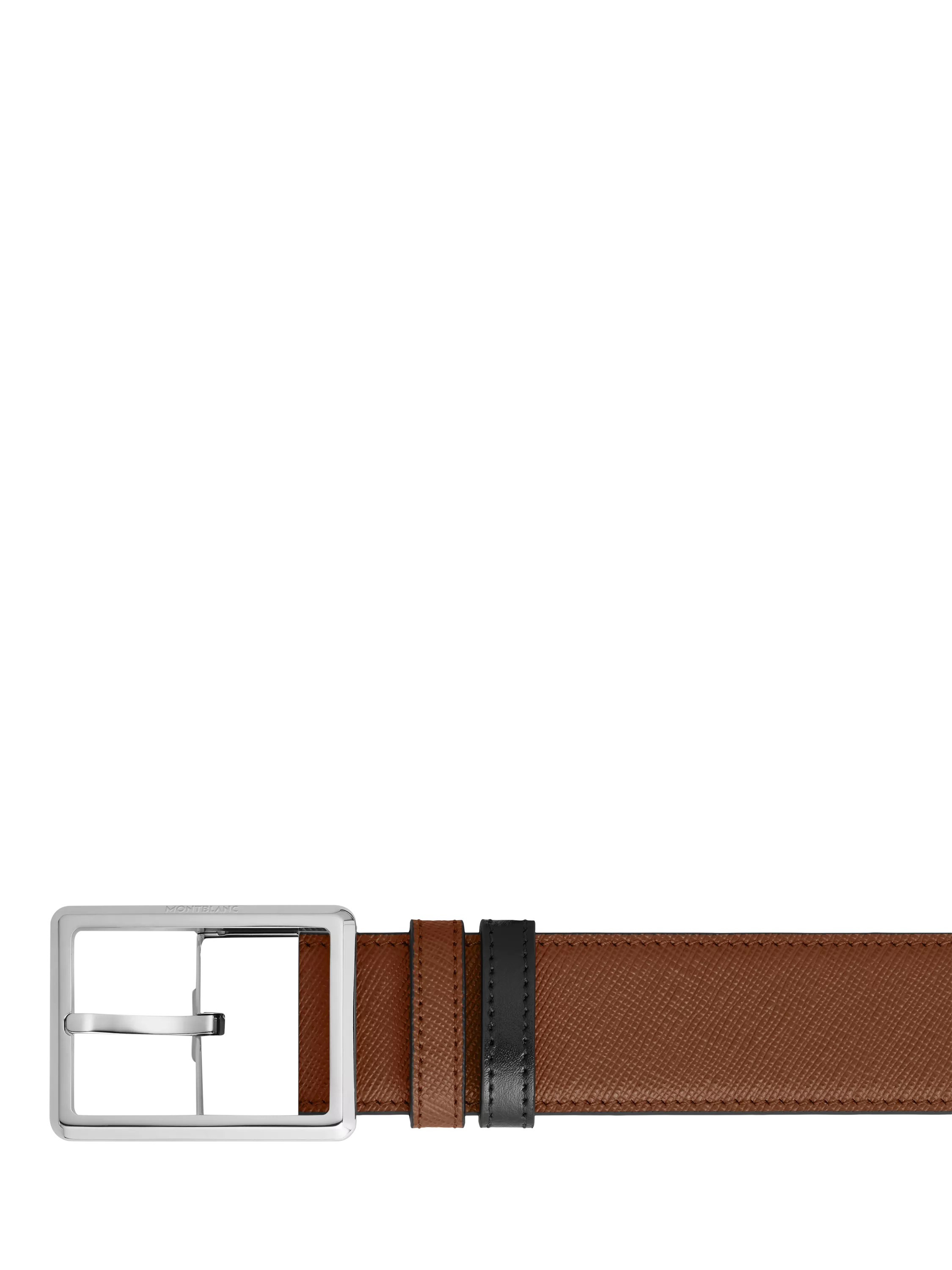 Montblanc reversible leather belt dark brown 35mm - British product