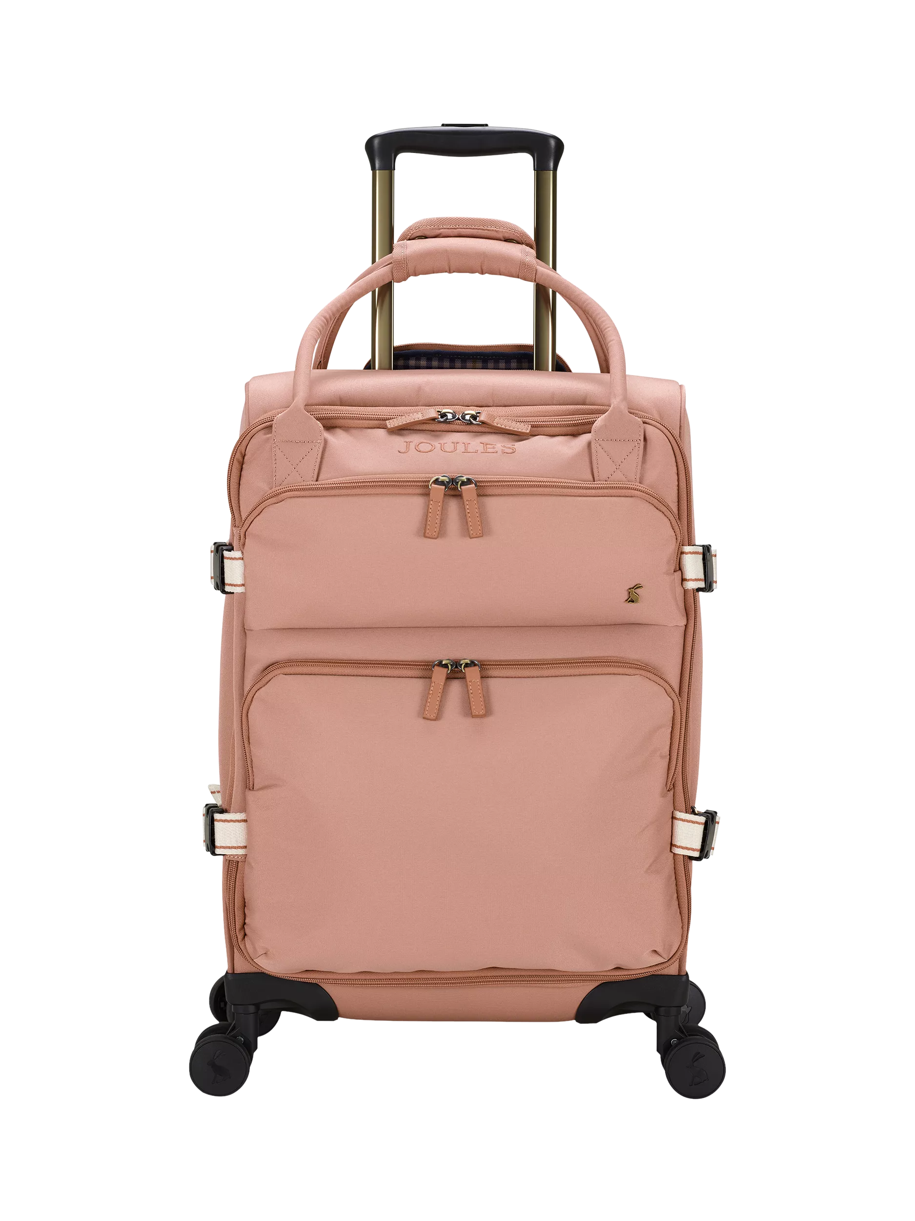 Joules Soft Epwell 8-wheel pink suitcase 40L, UK version