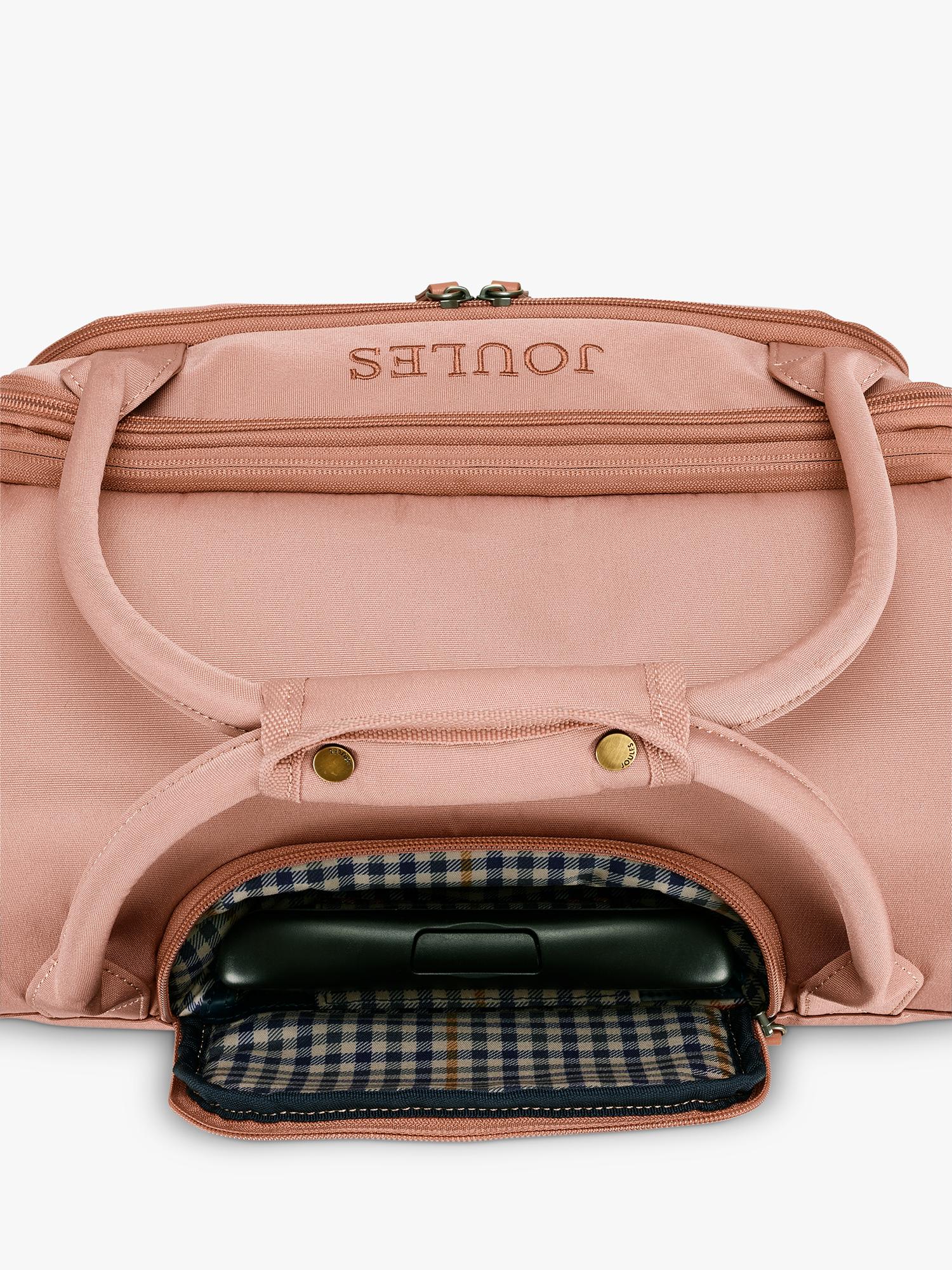 Joules Soft Epwell 8-wheel pink suitcase 40L, UK version