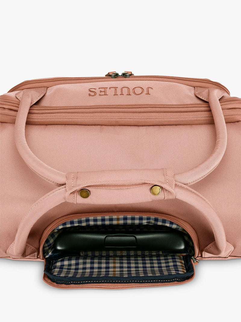 Joules Soft Epwell 8-wheel pink suitcase 40L, UK version