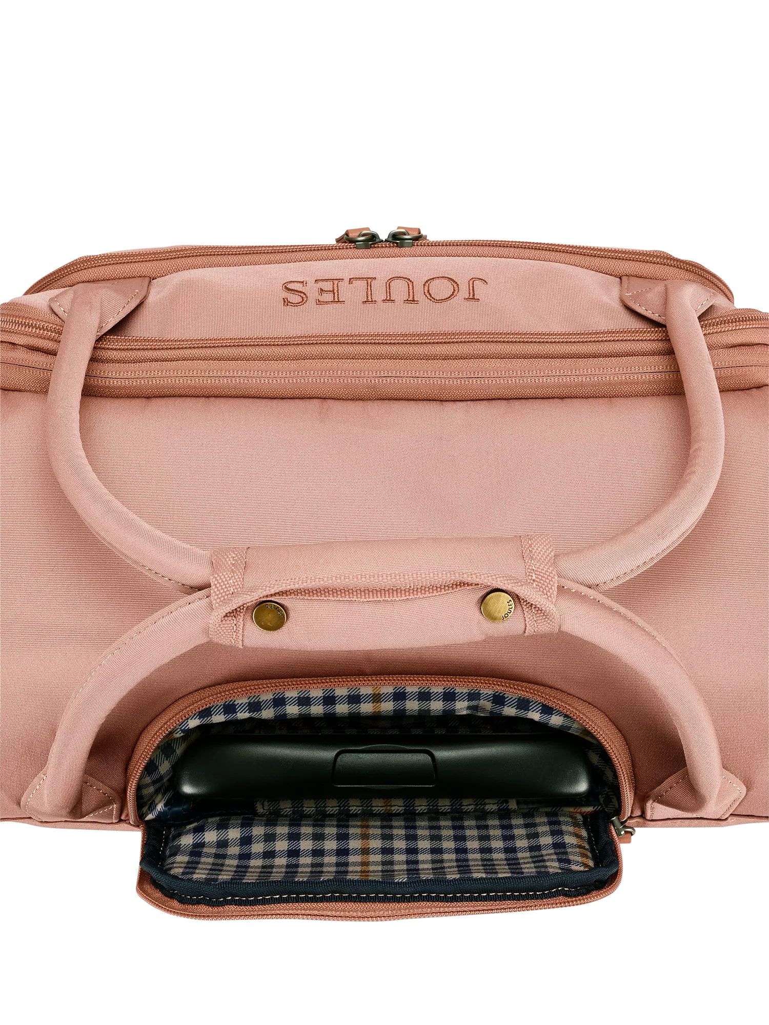 Joules Soft Epwell 8-wheel pink suitcase 40L, UK version