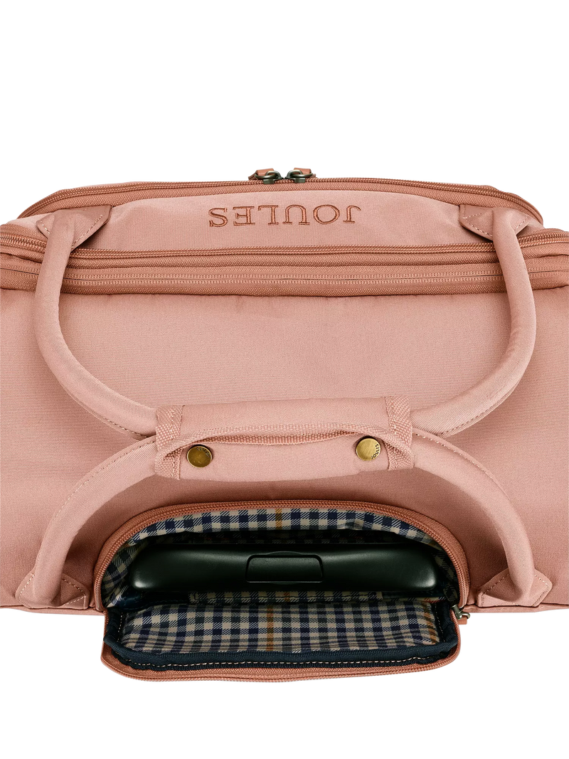 Joules Soft Epwell 8-wheel pink suitcase 40L, UK version
