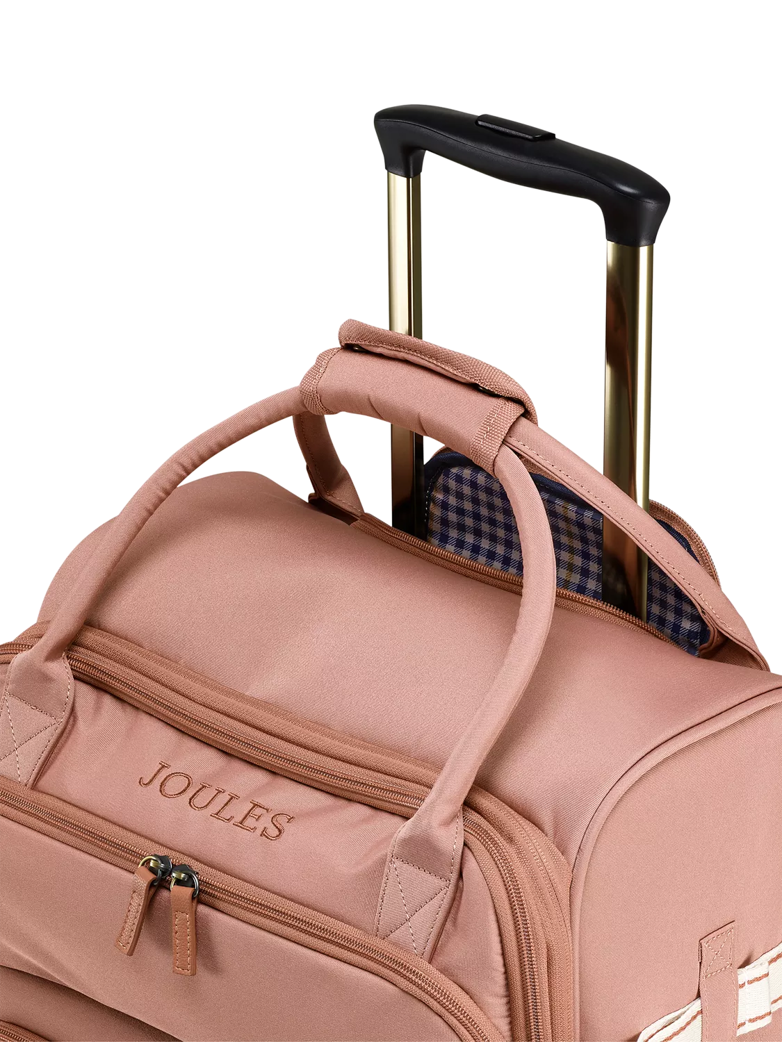 Joules Soft Epwell 8-wheel pink suitcase 40L, UK version