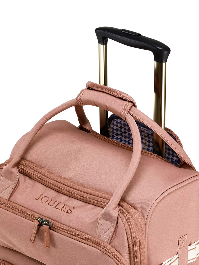 Joules Soft Epwell 8-wheel pink suitcase 40L, UK version