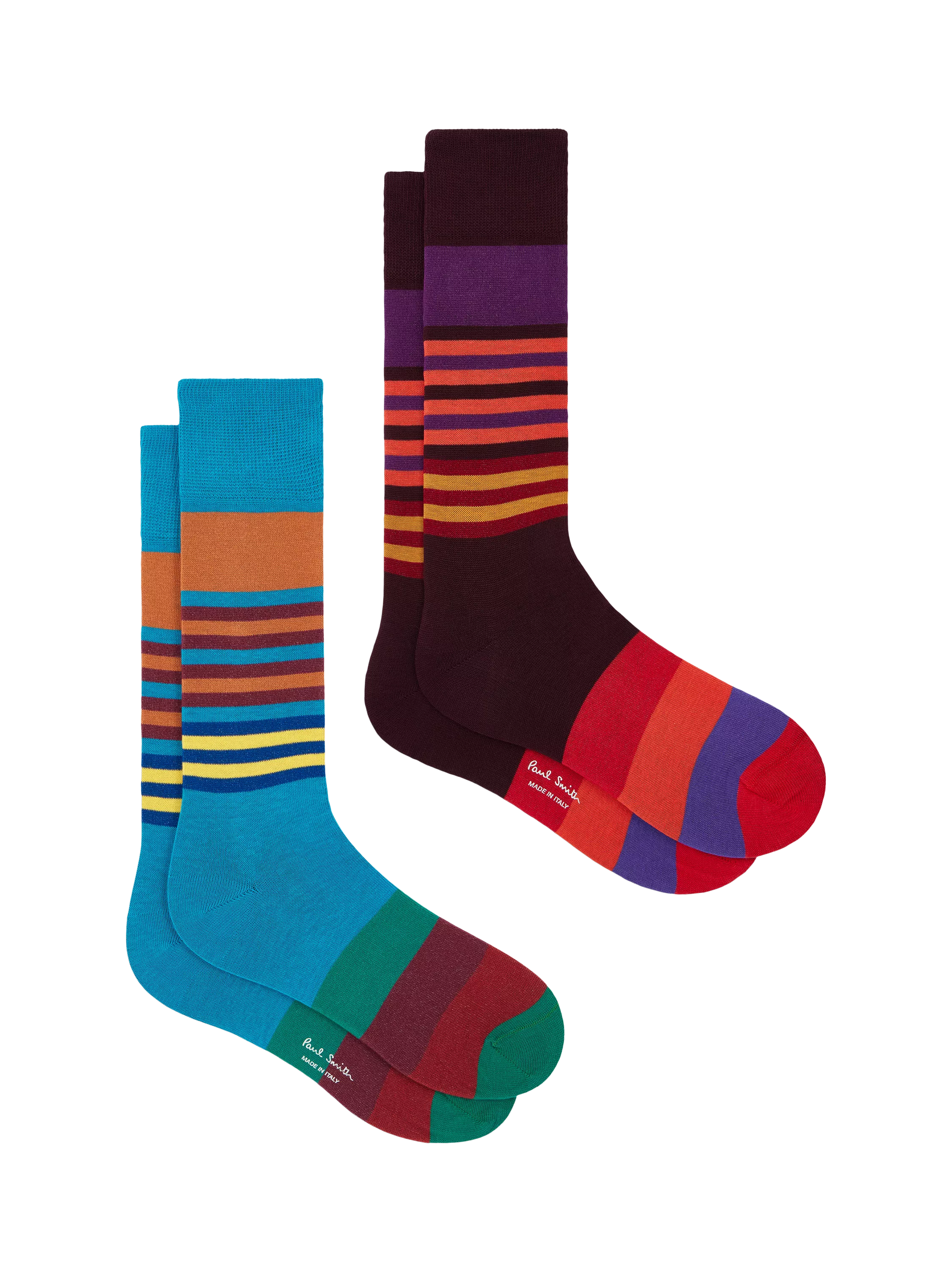 Paul Smith striped socks pack of two (British brand)