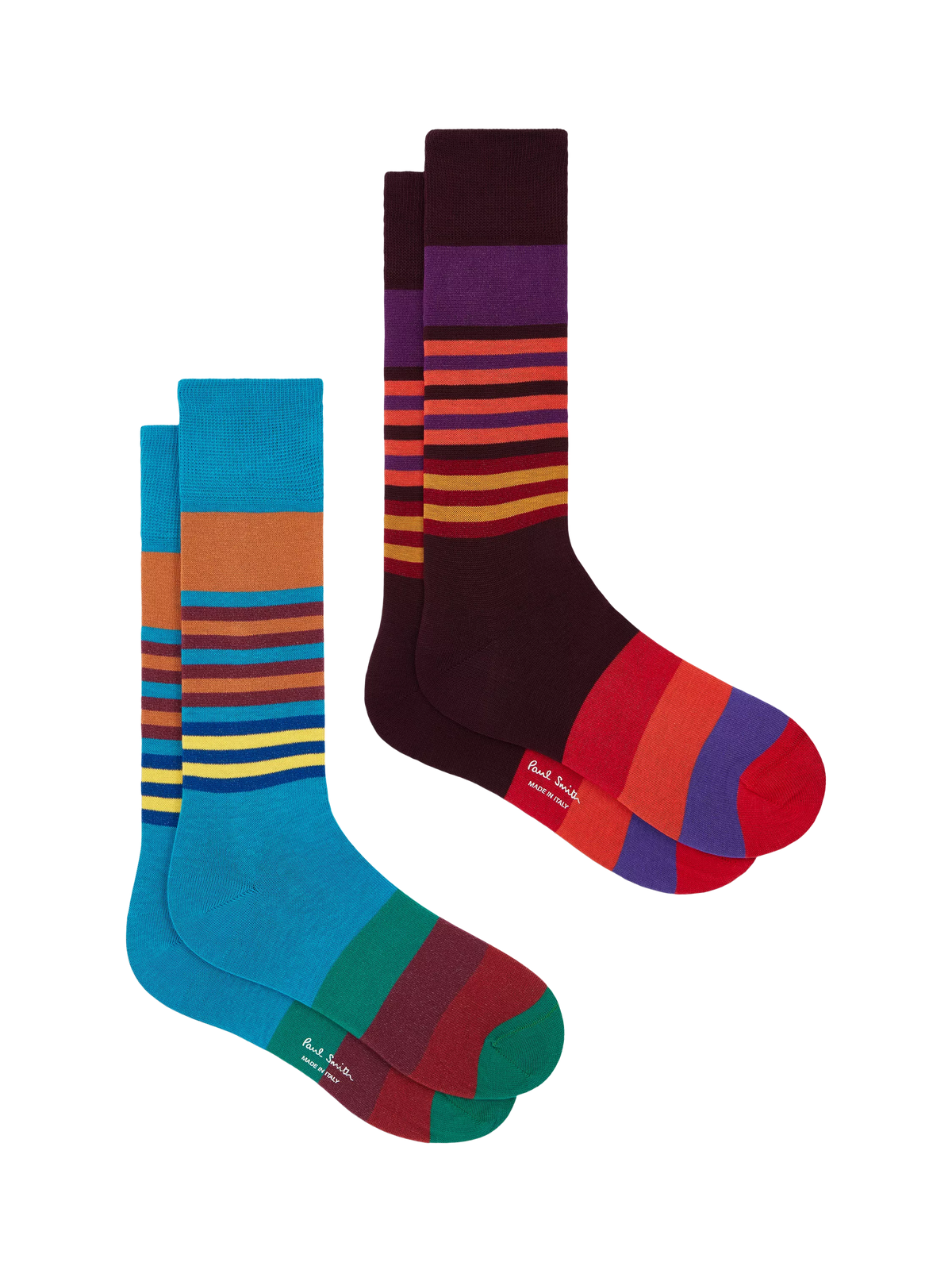 Paul Smith striped socks pack of two (British brand)