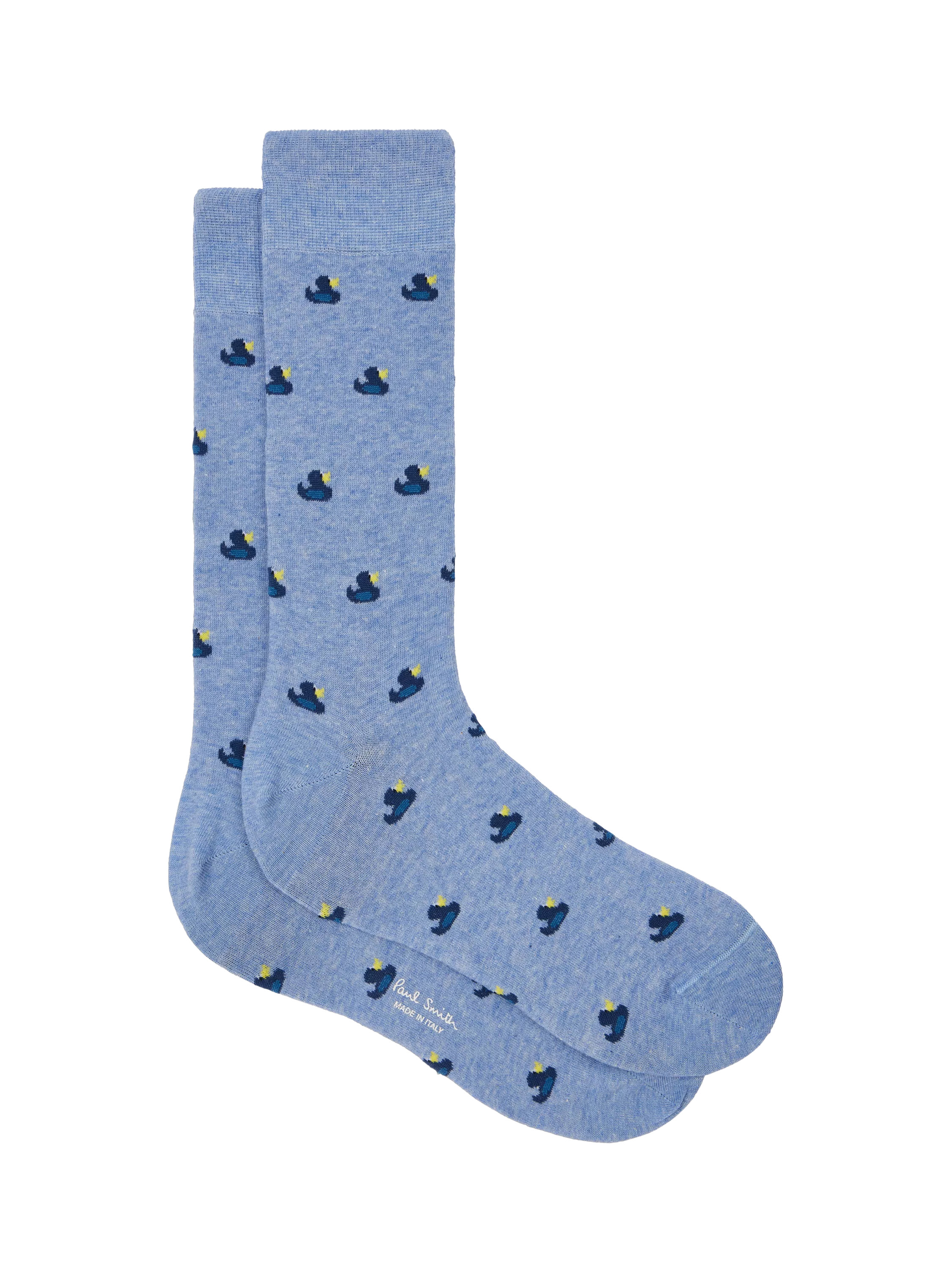 Paul Smith Norbert Duck socks blue teal, imported from the UK