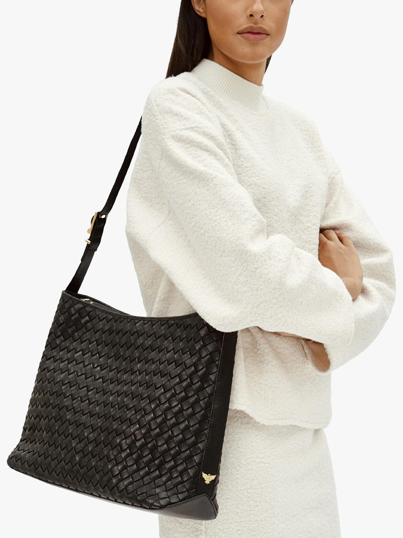 Apatchy London Holly woven leather handbag, UK version
