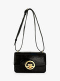 Apatchy London Tilly leather shoulder bag, crinkle patent - British product