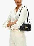 Apatchy London Tilly leather shoulder bag, crinkle patent - British product