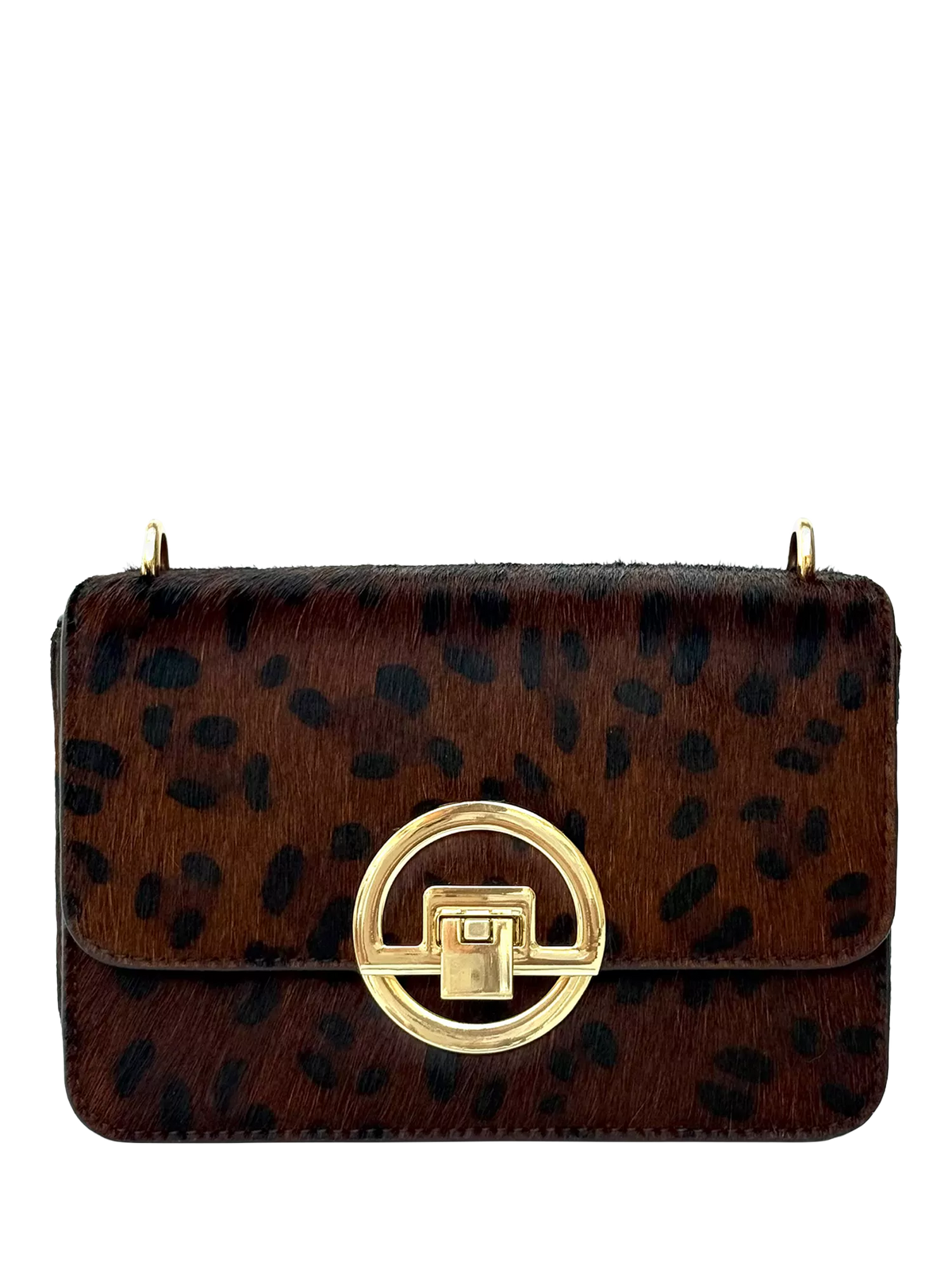 Apatchy London brown leopard shoulder bag - British product