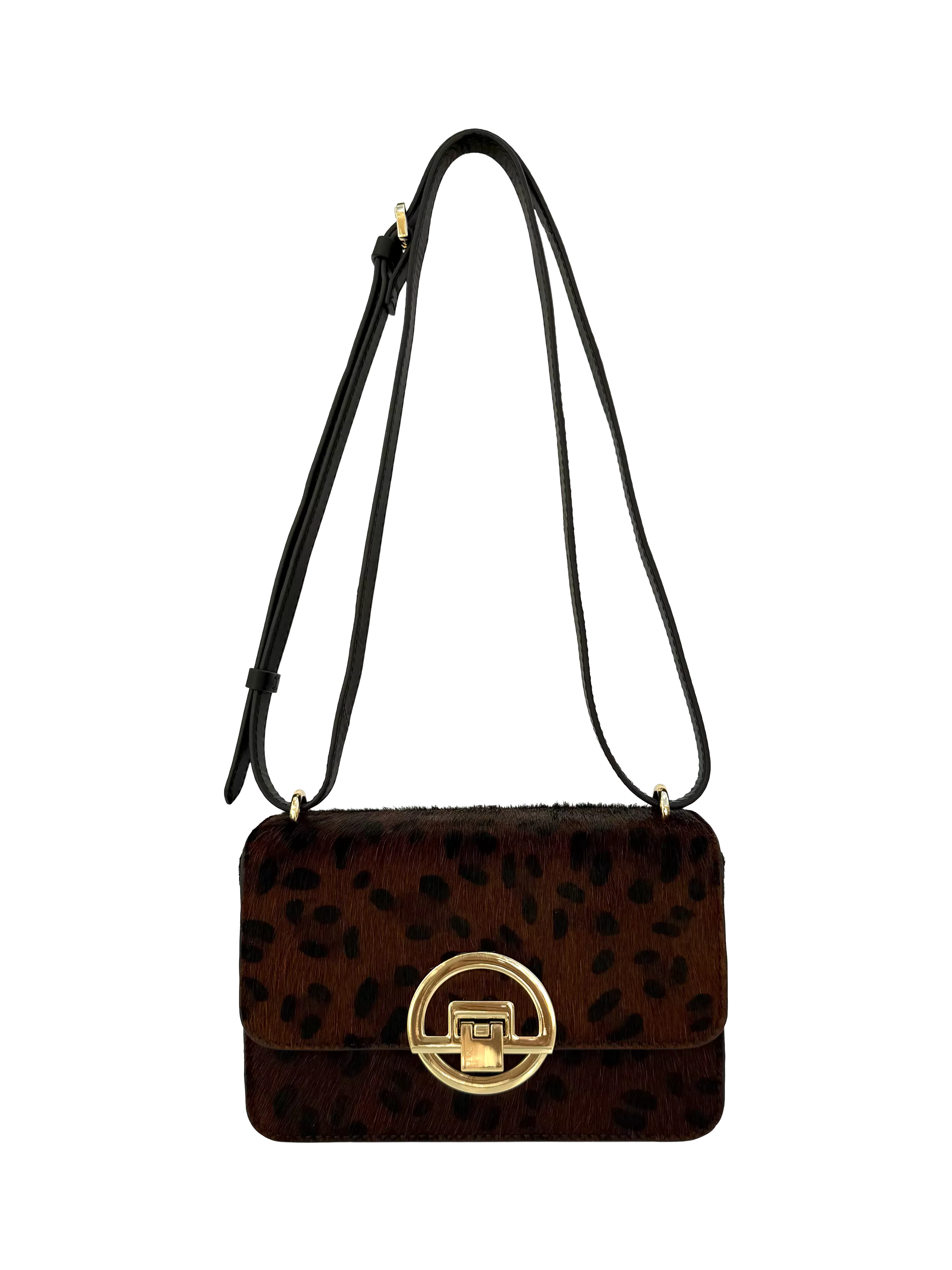 Apatchy London brown leopard shoulder bag - British product