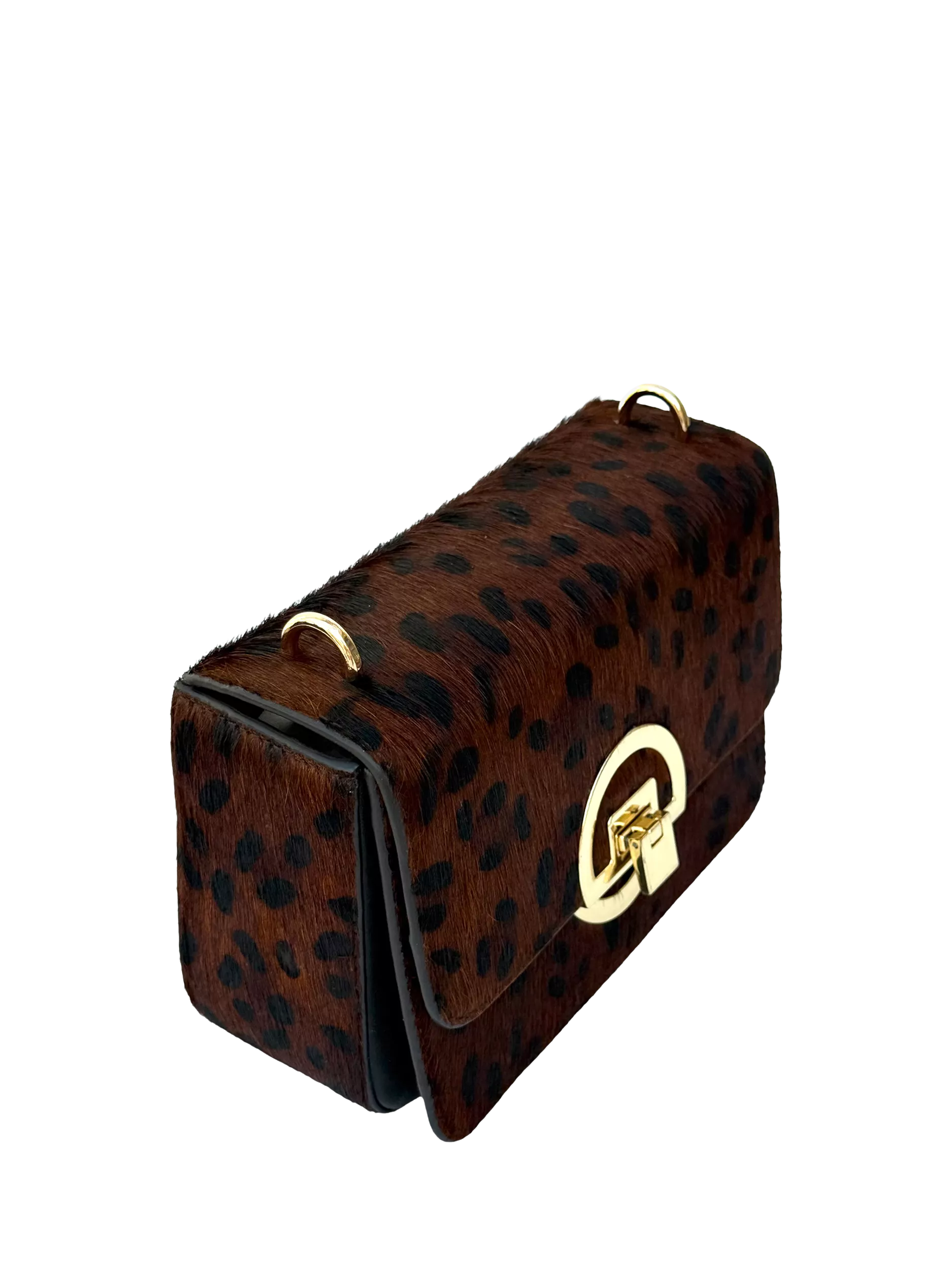 Apatchy London brown leopard shoulder bag - British product