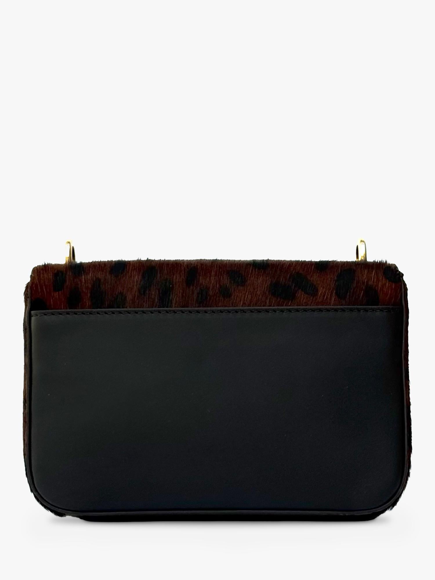 Apatchy London brown leopard shoulder bag - British product