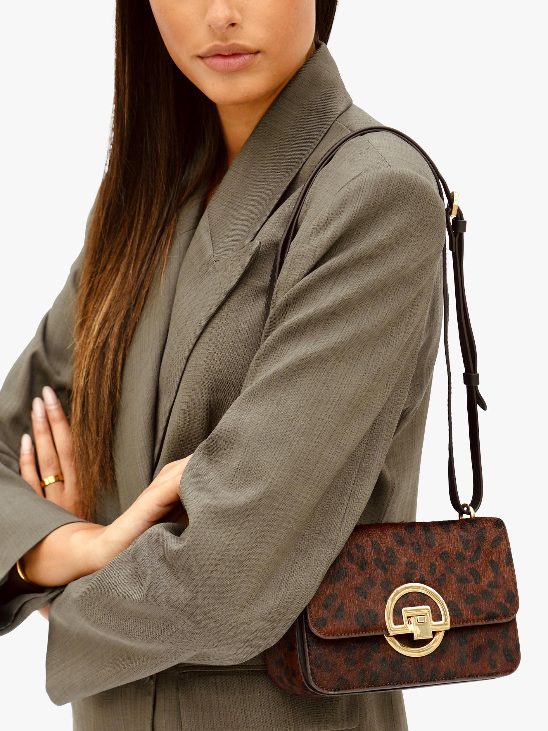 Apatchy London brown leopard shoulder bag - British product
