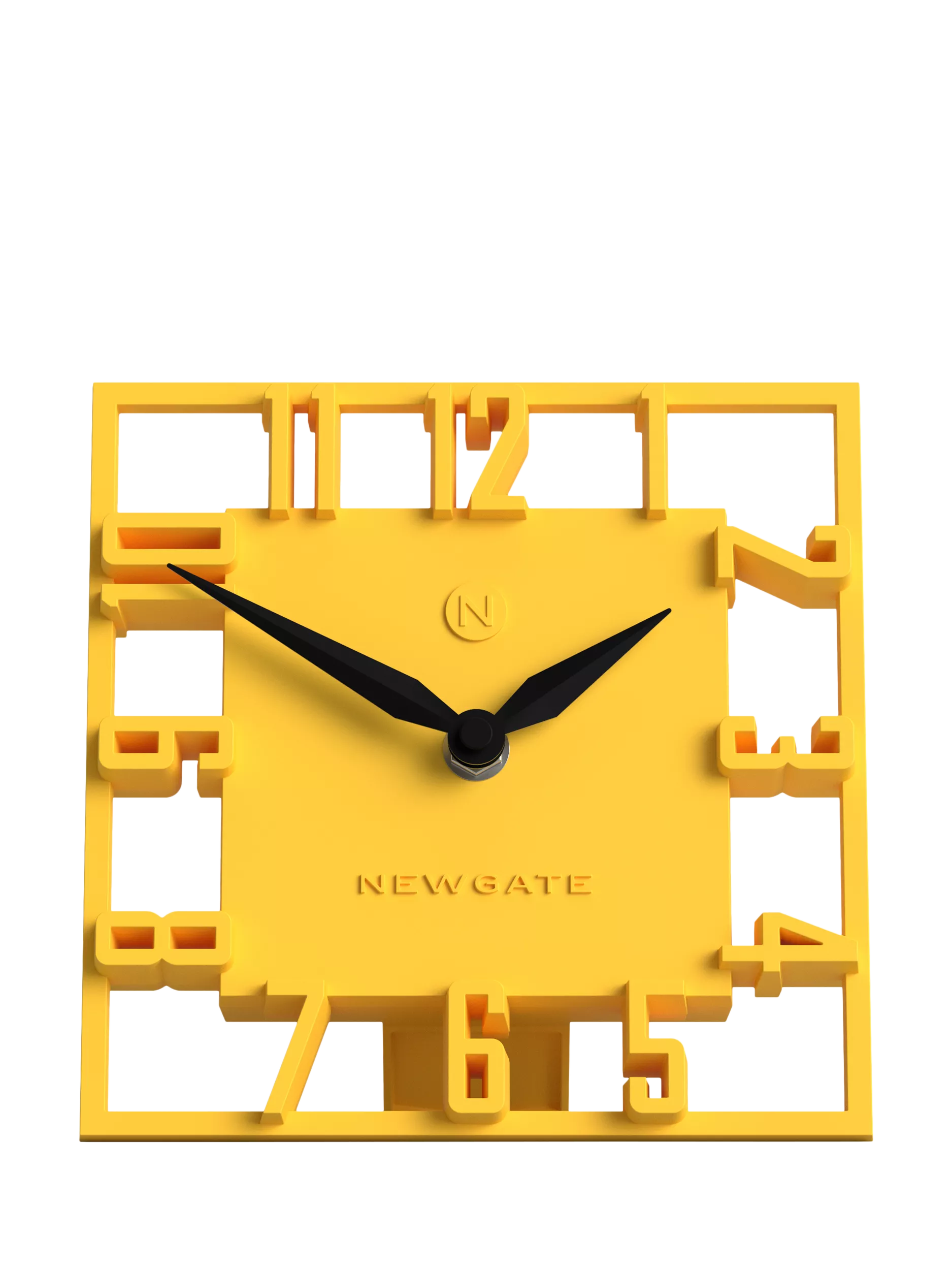 Newgate Clocks mantel clock yellow, UK version