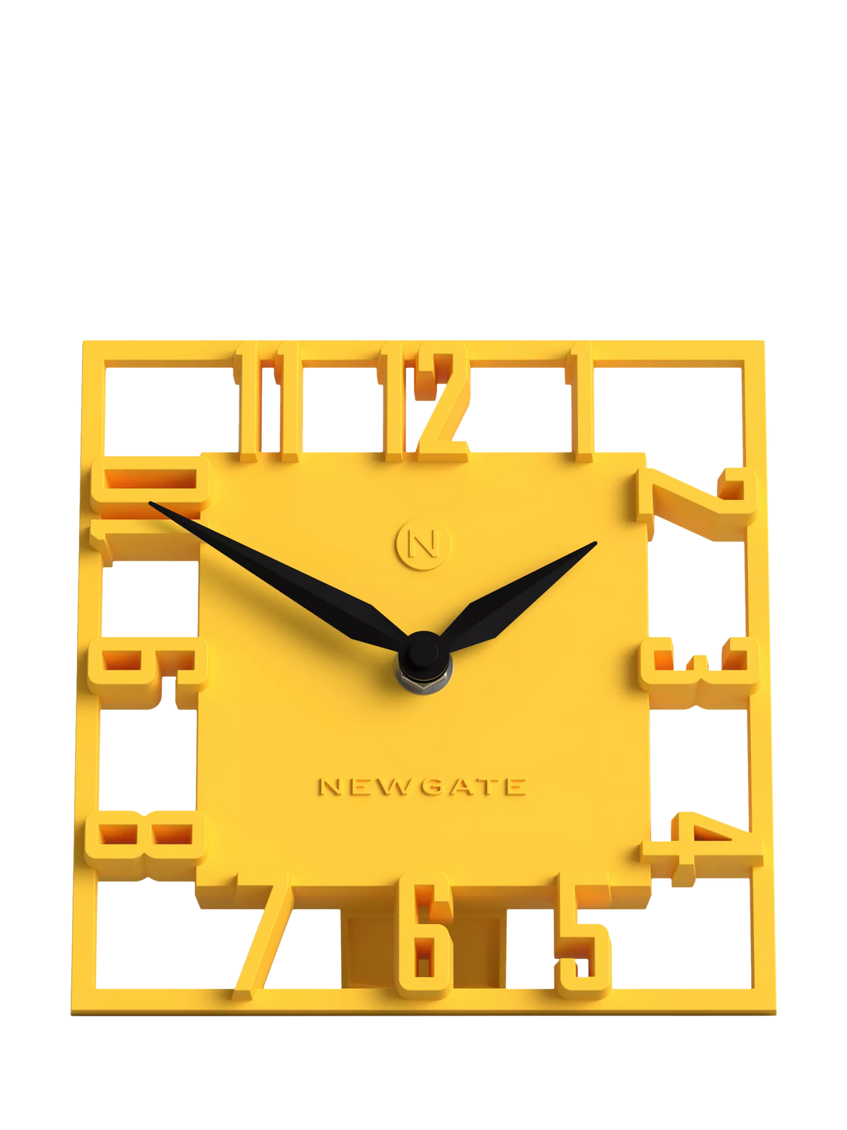 Newgate Clocks mantel clock yellow, UK version