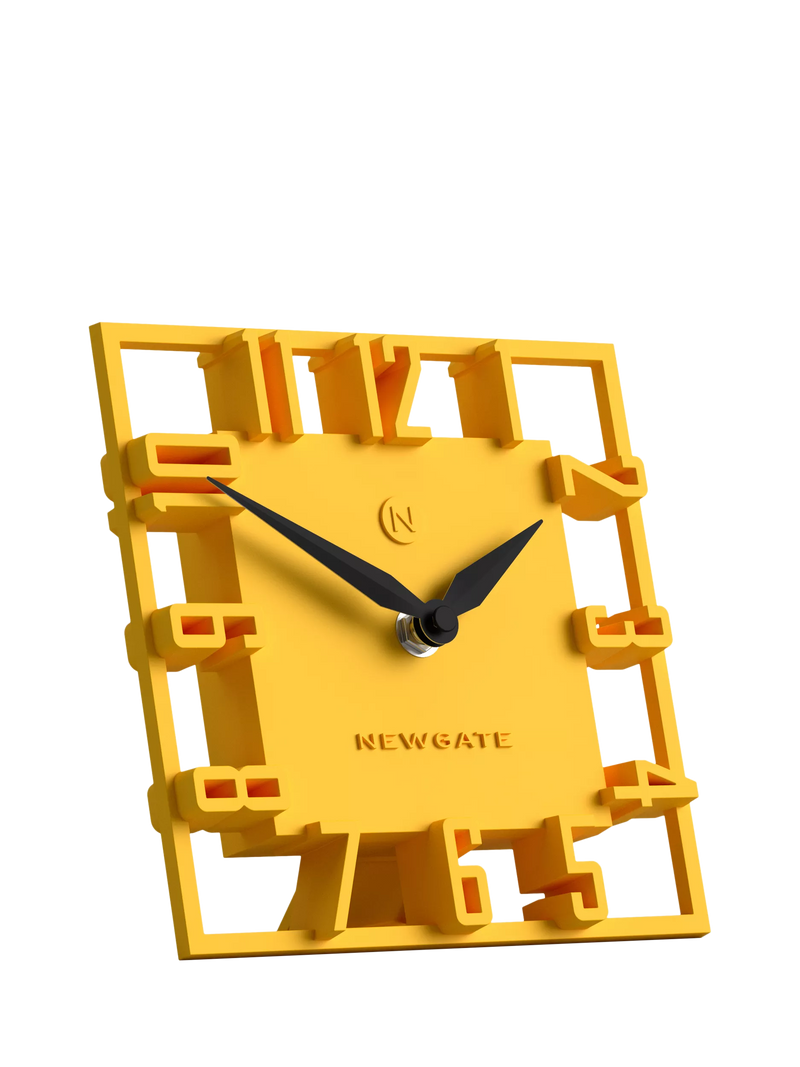 Newgate Clocks mantel clock yellow, UK version