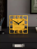 Newgate Clocks mantel clock yellow, UK version