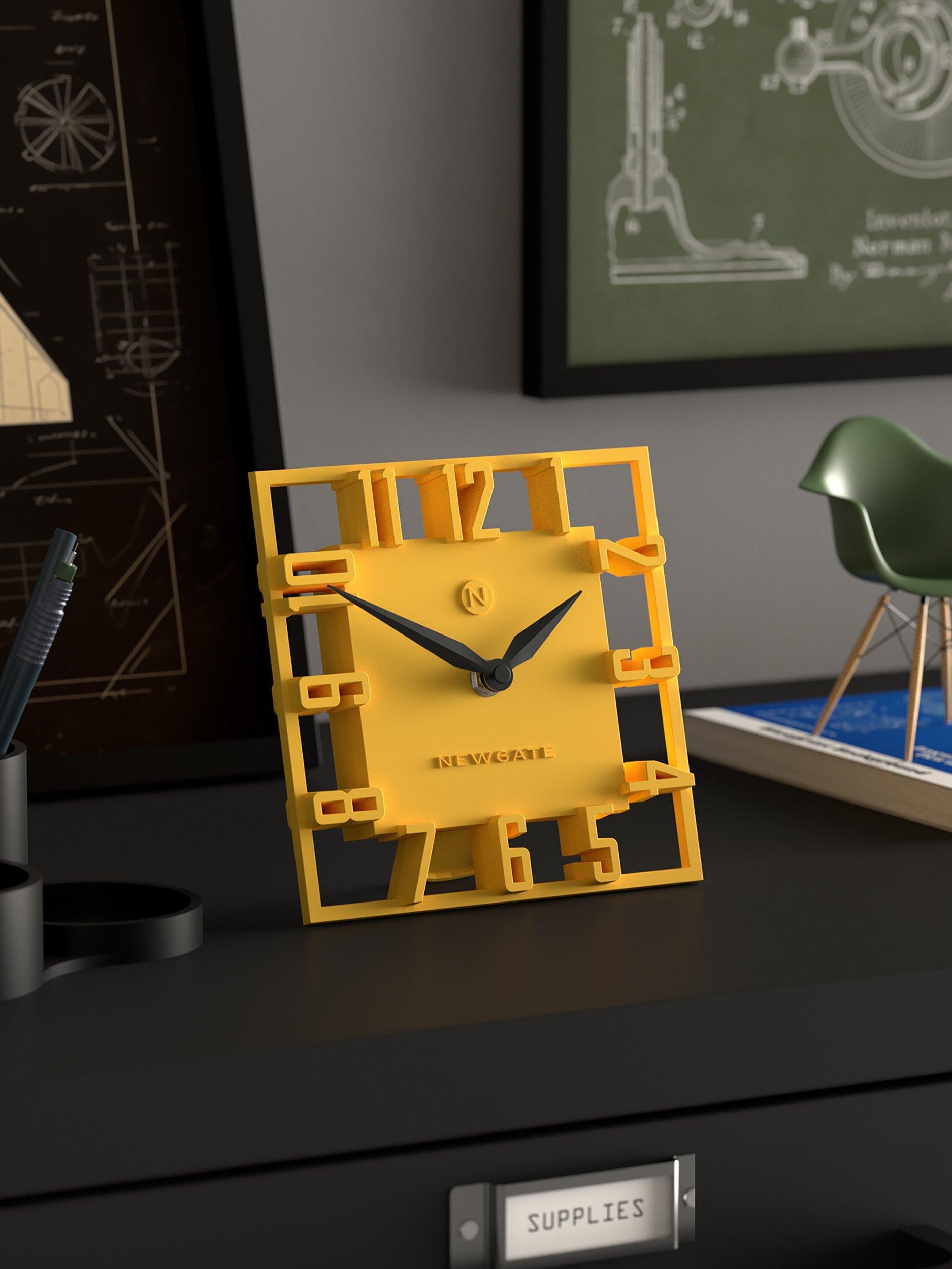 Newgate Clocks mantel clock yellow, UK version