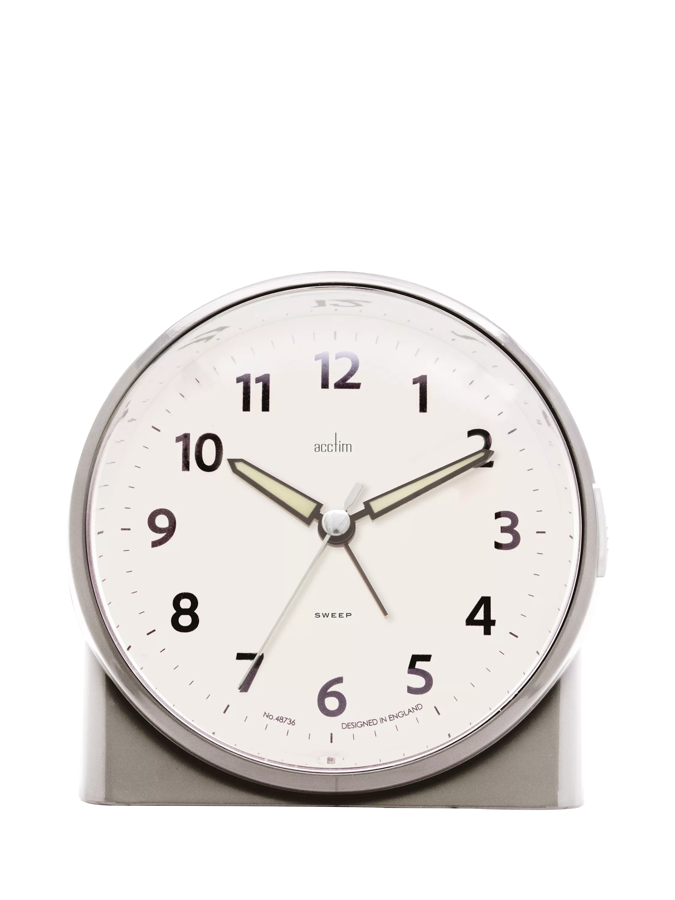 Acctim Grace Non-Ticking Sweep Analogue Alarm Clock