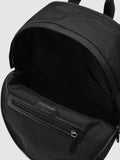 Reiss Allen Woven Backpack Black with zip, imported from the UK