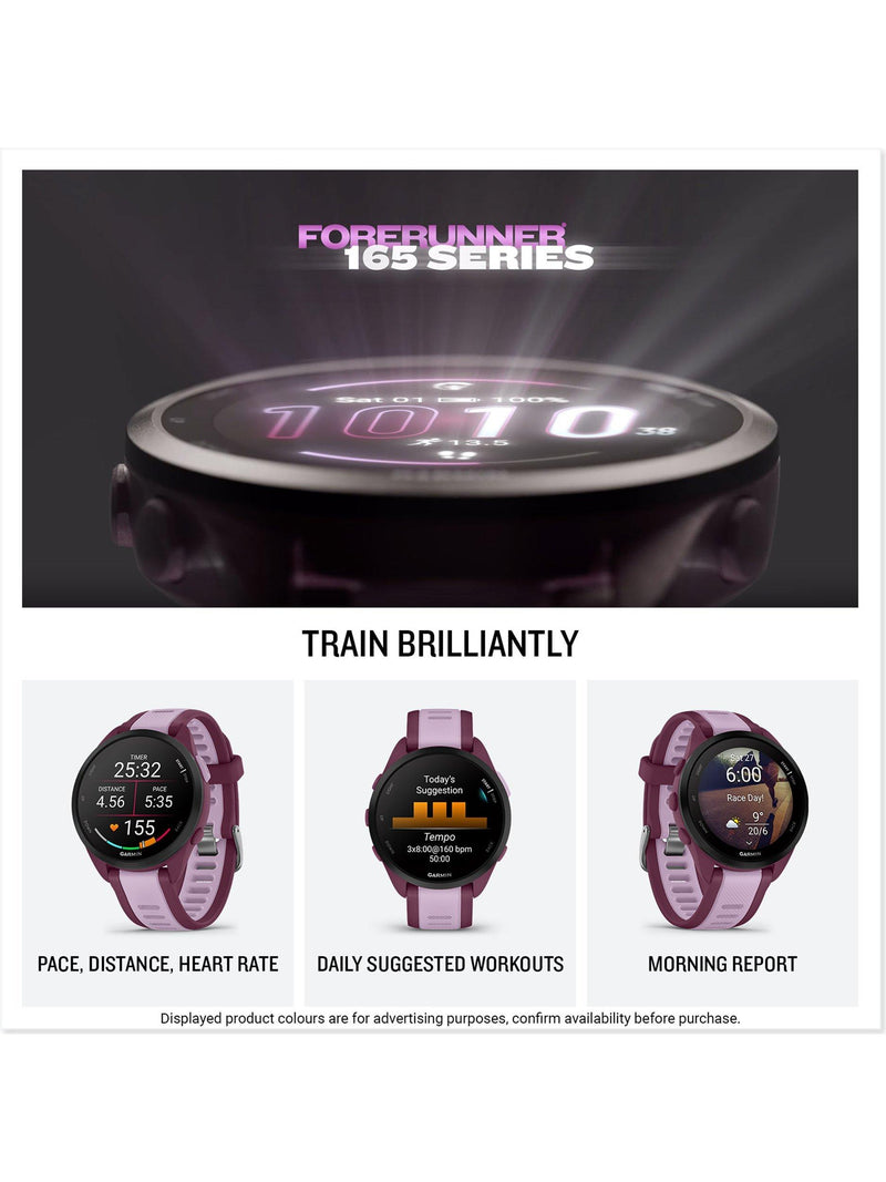 Garmin Forerunner 165 Music GPS running smartwatch - British product