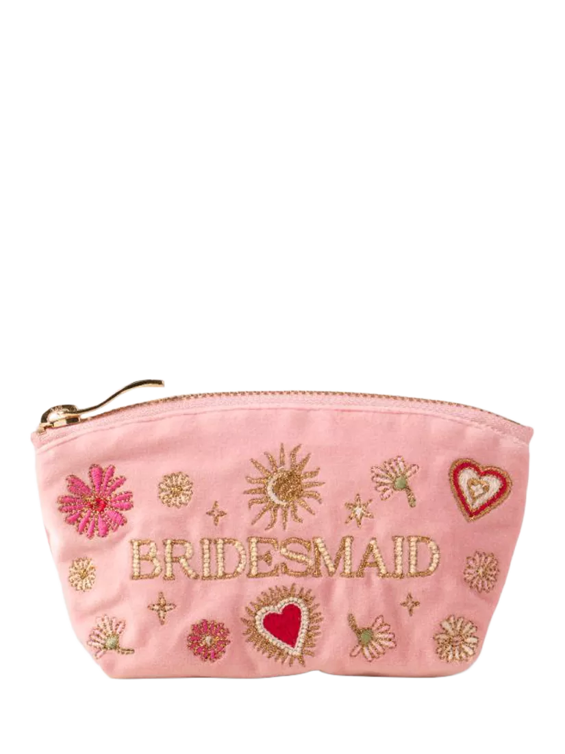 Elizabeth Scarlett Love Charm Bridesmaid Coin Purse in organic cotton, imported from the UK