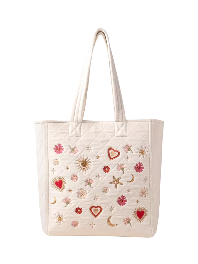 Elizabeth Scarlett Love Charm Velvet Tote Bag, UK version
