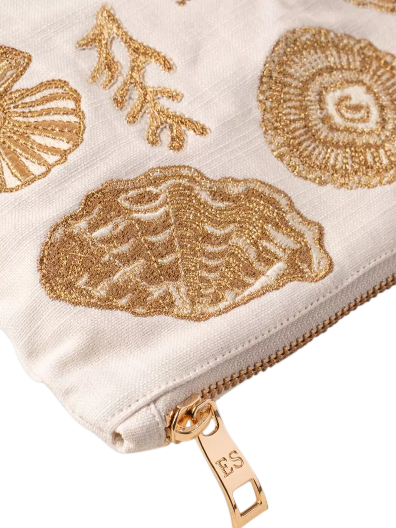 Elizabeth Scarlett Mrs Seashell organic cotton pouch - British product