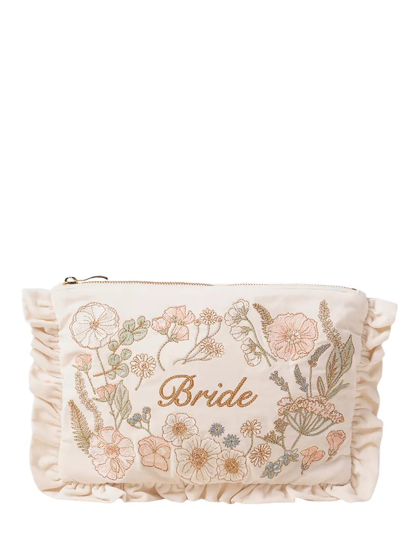 Elizabeth Scarlett pressed flowers bride pouch, imported from the UK