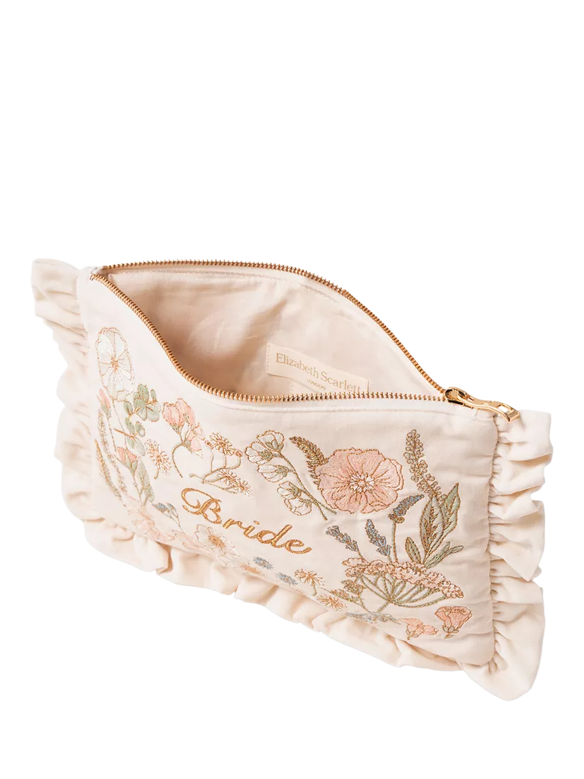 Elizabeth Scarlett pressed flowers bride pouch, imported from the UK