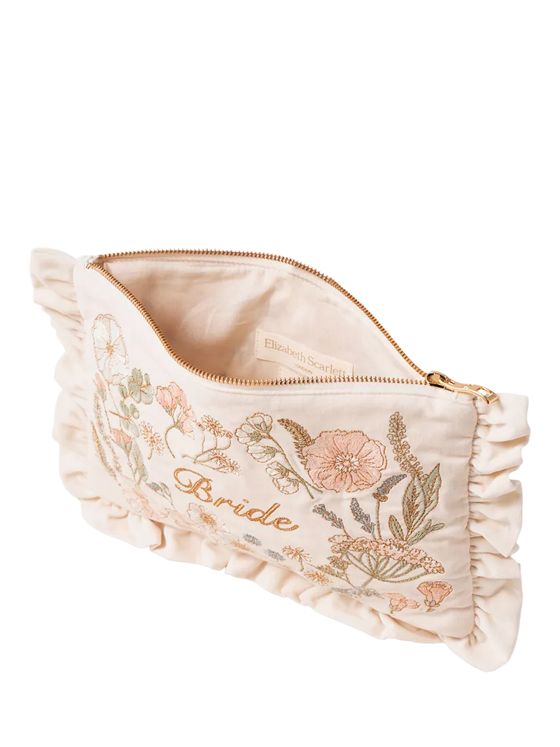Elizabeth Scarlett pressed flowers bride pouch, imported from the UK
