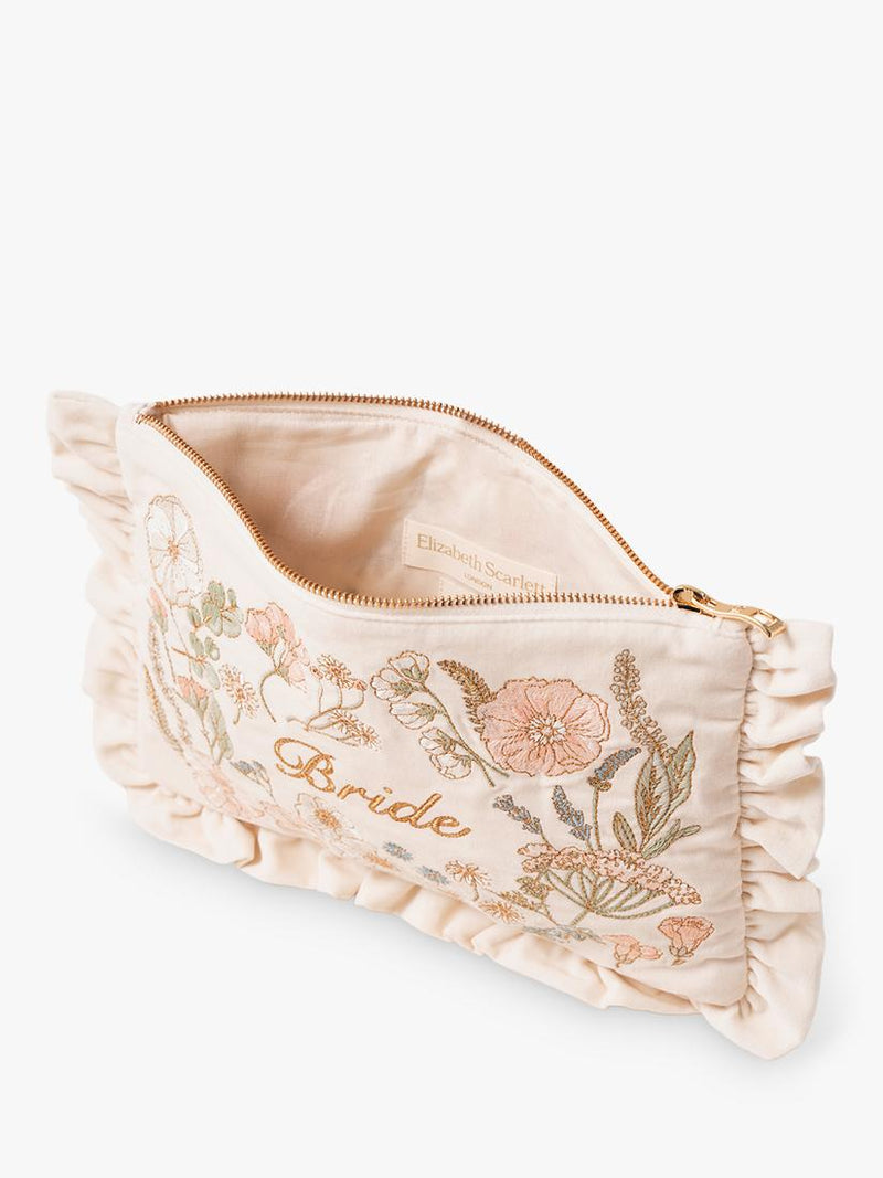 Elizabeth Scarlett pressed flowers bride pouch, imported from the UK