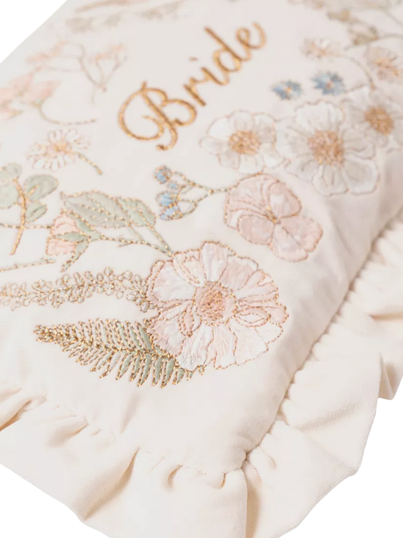 Elizabeth Scarlett pressed flowers bride pouch, imported from the UK
