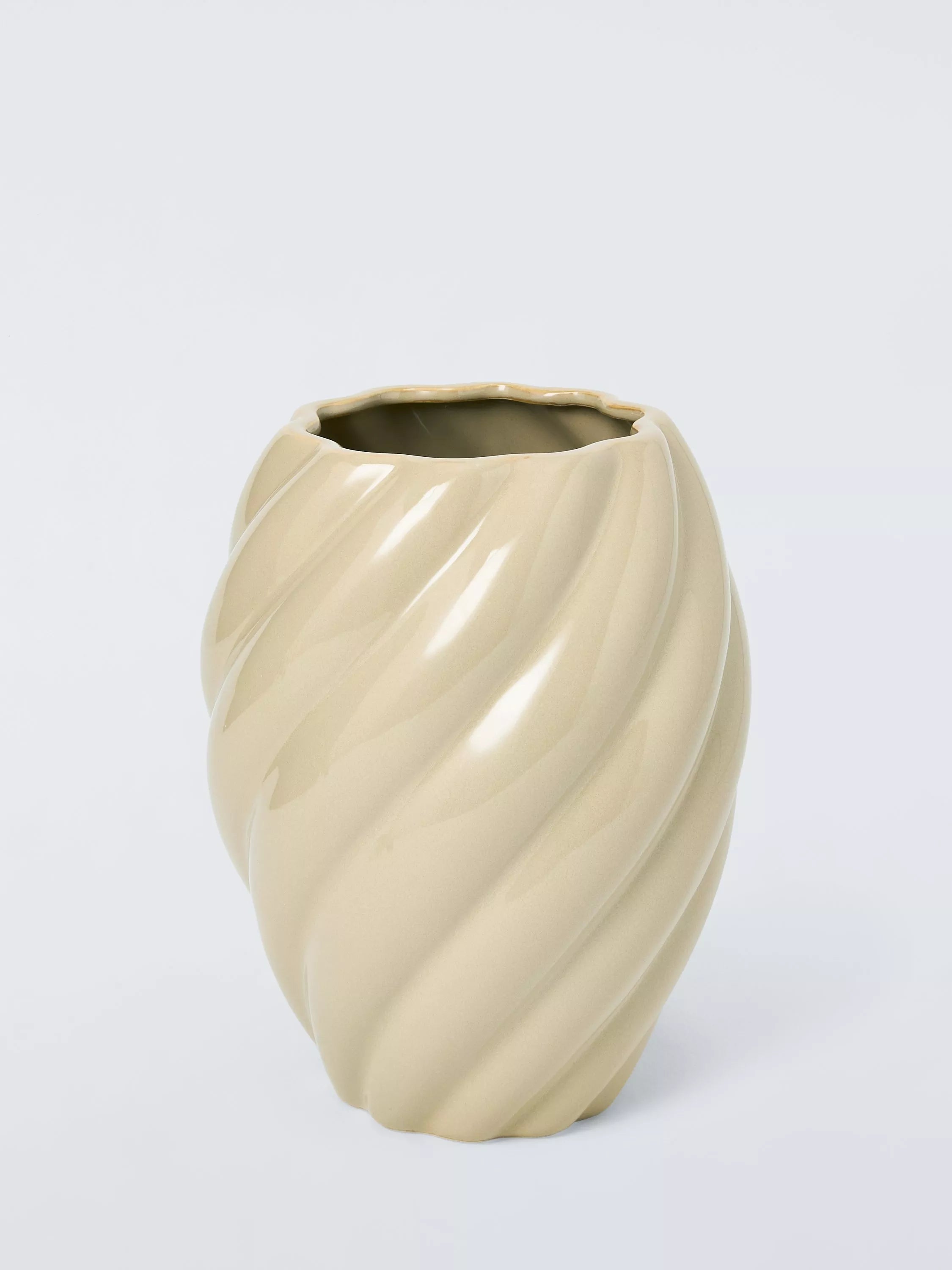 John Lewis twist ceramic vase H25cm - British product