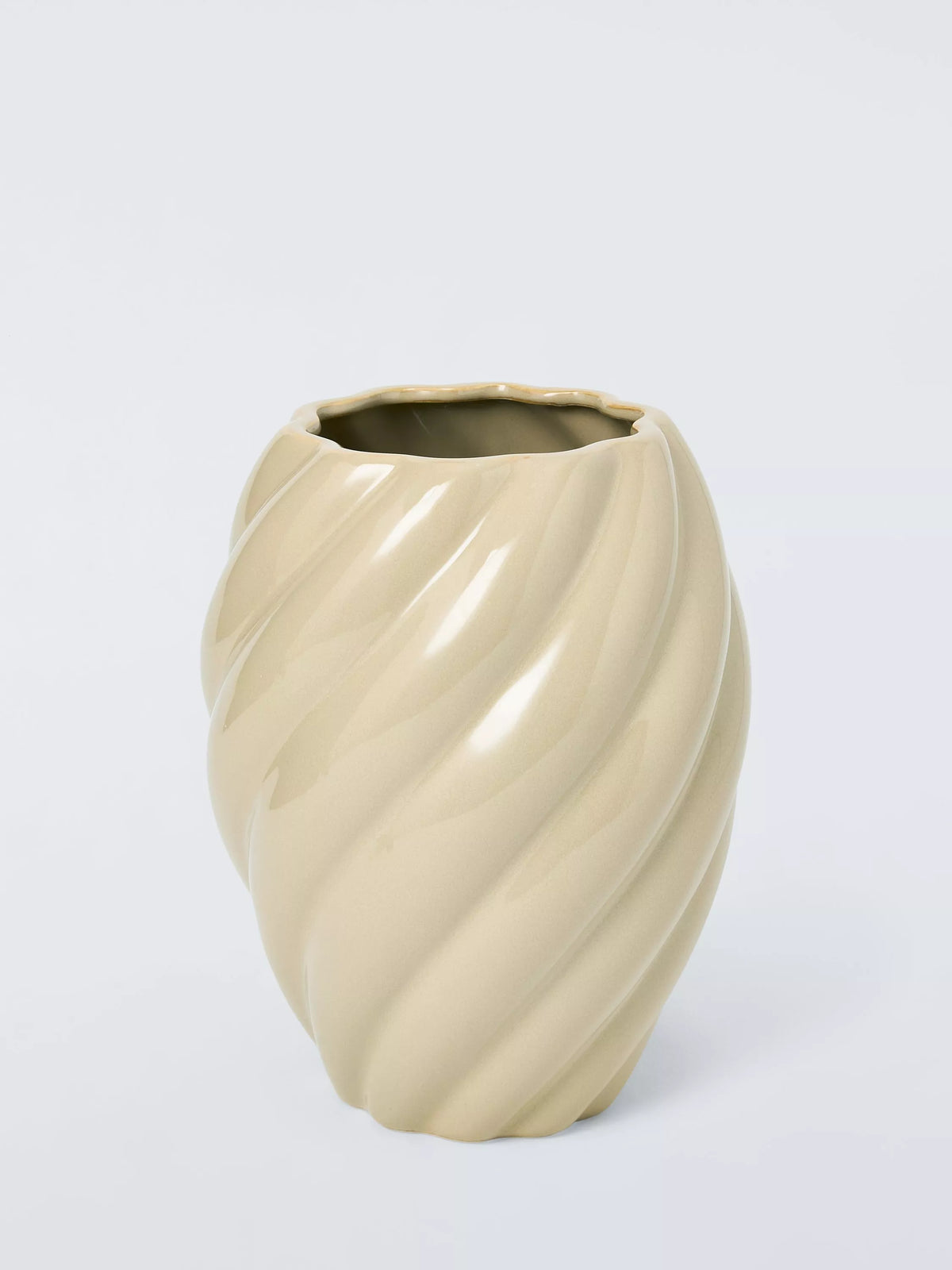 John Lewis twist ceramic vase H25cm - British product