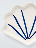John Lewis hand painted stoneware shell side plate 21.5cm, UK version