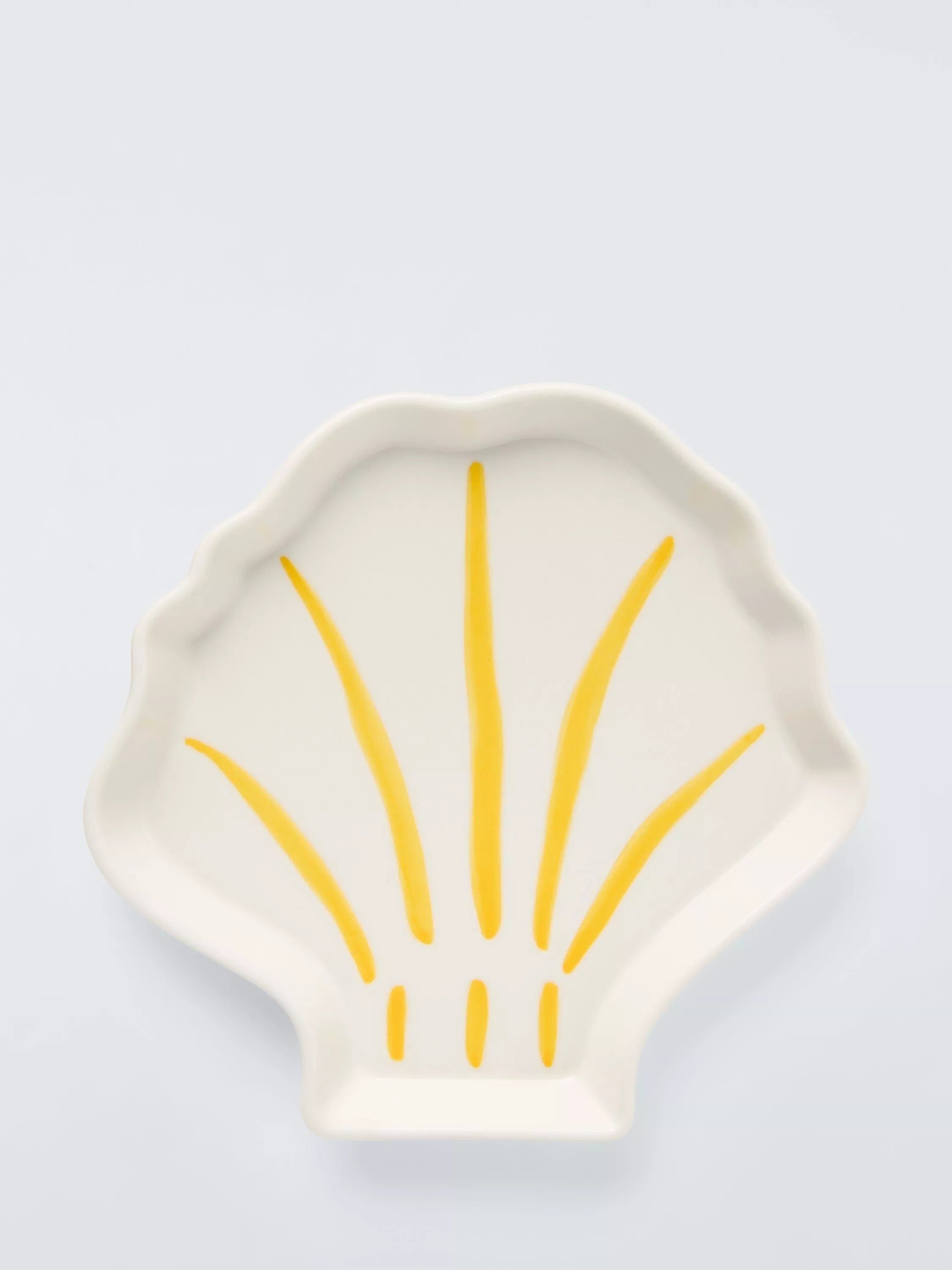 John Lewis hand painted stoneware shrimp plate 17cm - British product