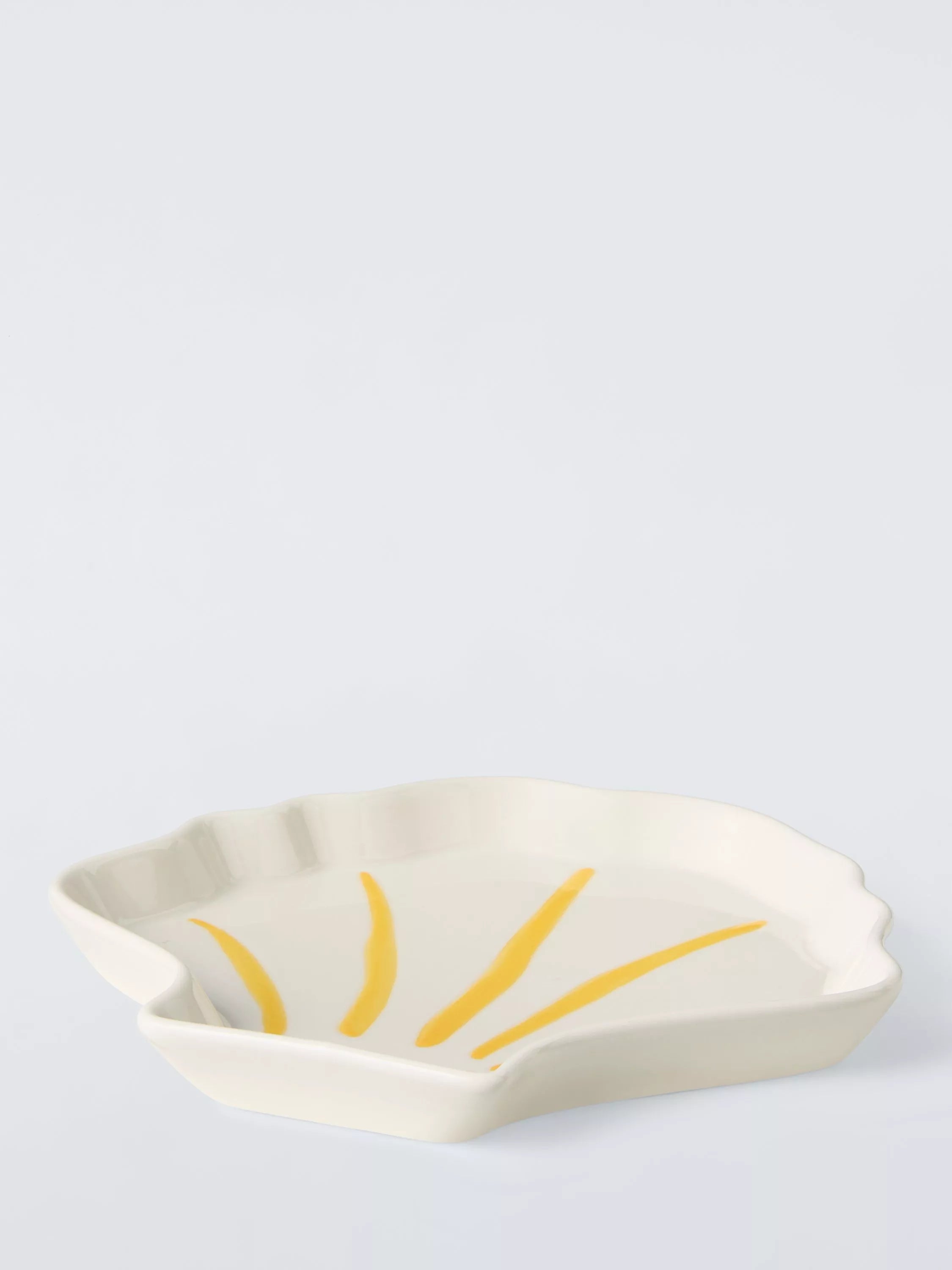 John Lewis hand painted stoneware shrimp plate 17cm - British product