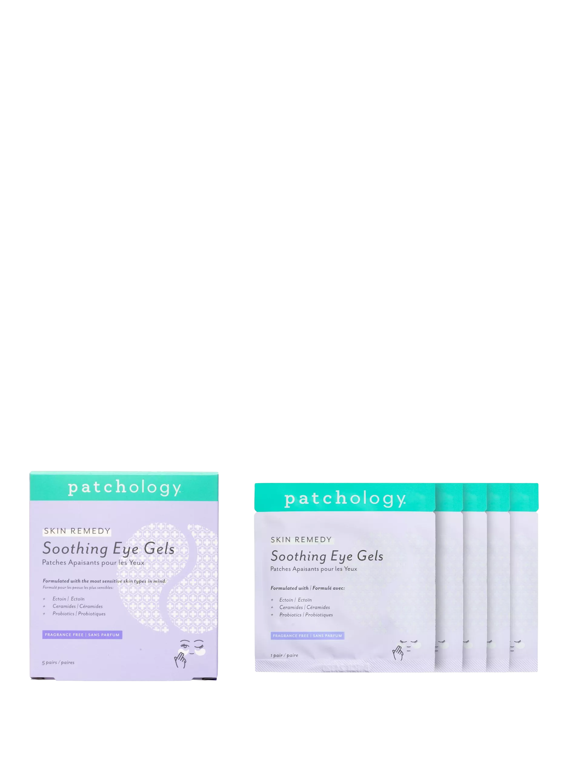 Patchology soothing eye gels 5 pairs - British product