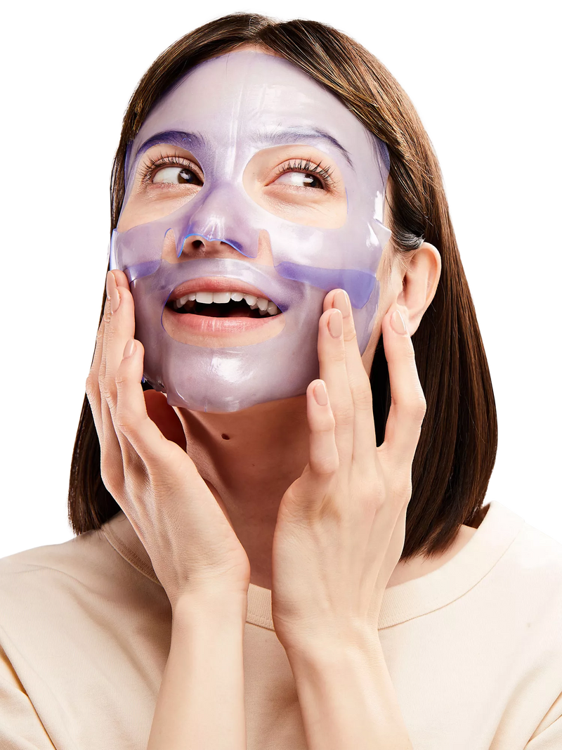 Patchology hydrogel restoring night face mask, single - British product