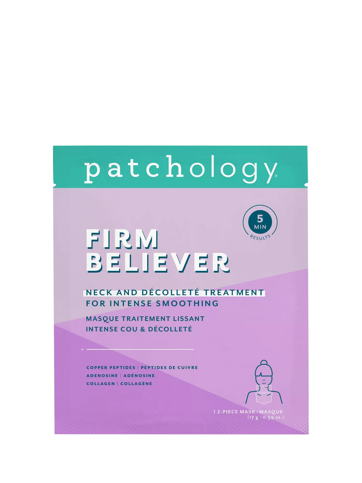 Patchology Firm Believer neck and décolleté mask, UK version