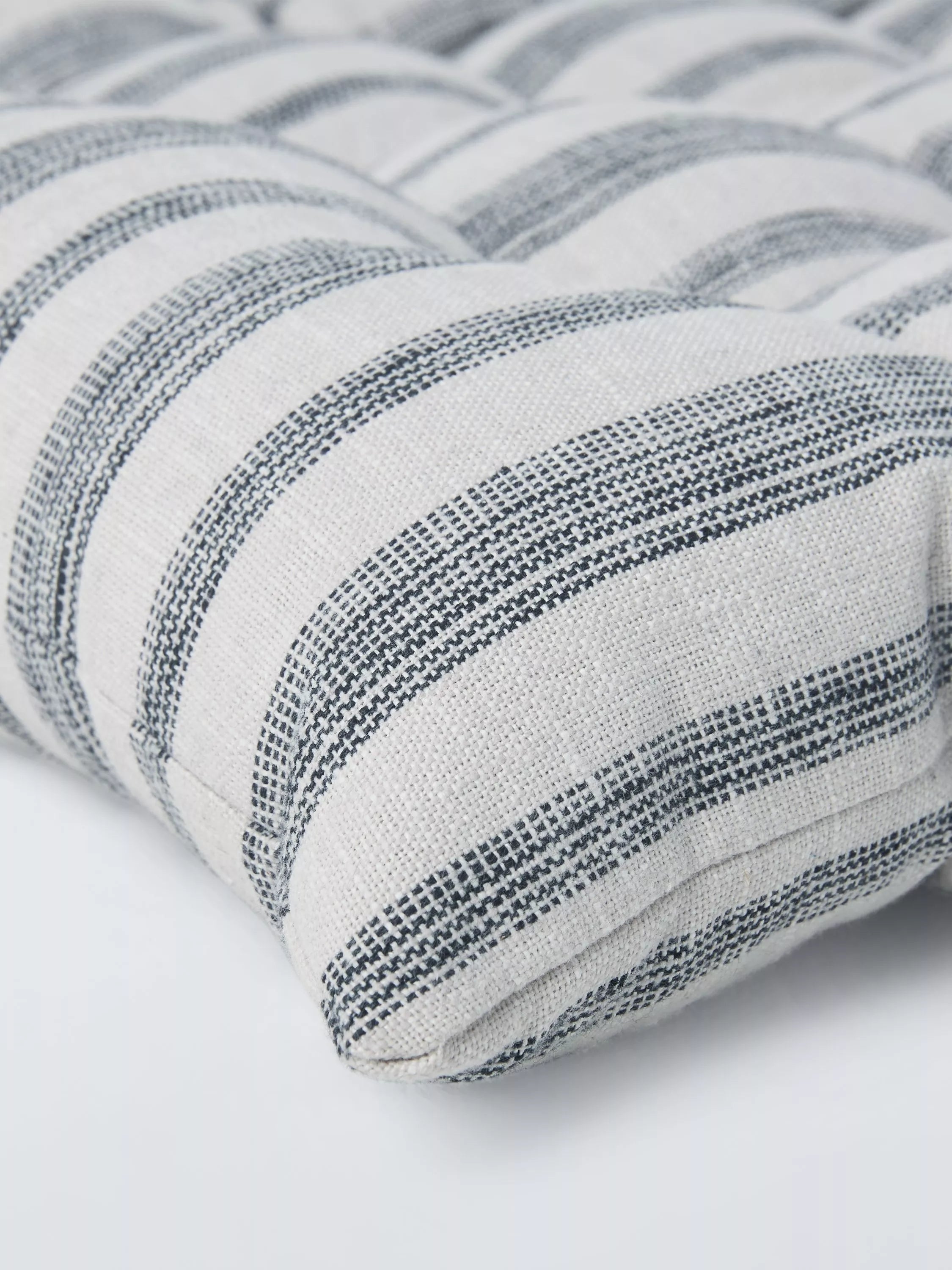 John Lewis woven stripe bench cushion - British product