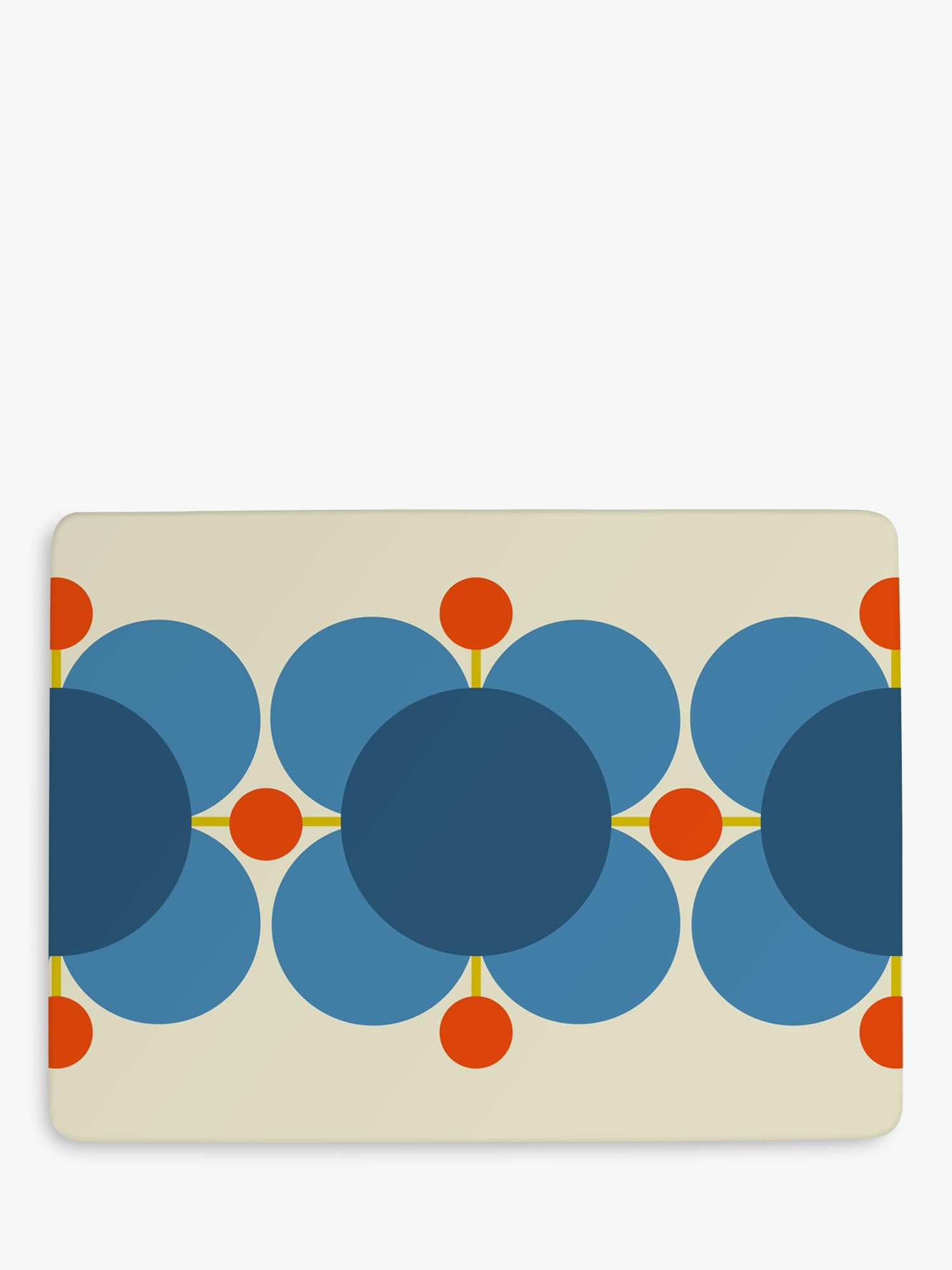 Orla Kiely Atomic Flower cork-backed placemats set of 6 assorted, imported from the UK