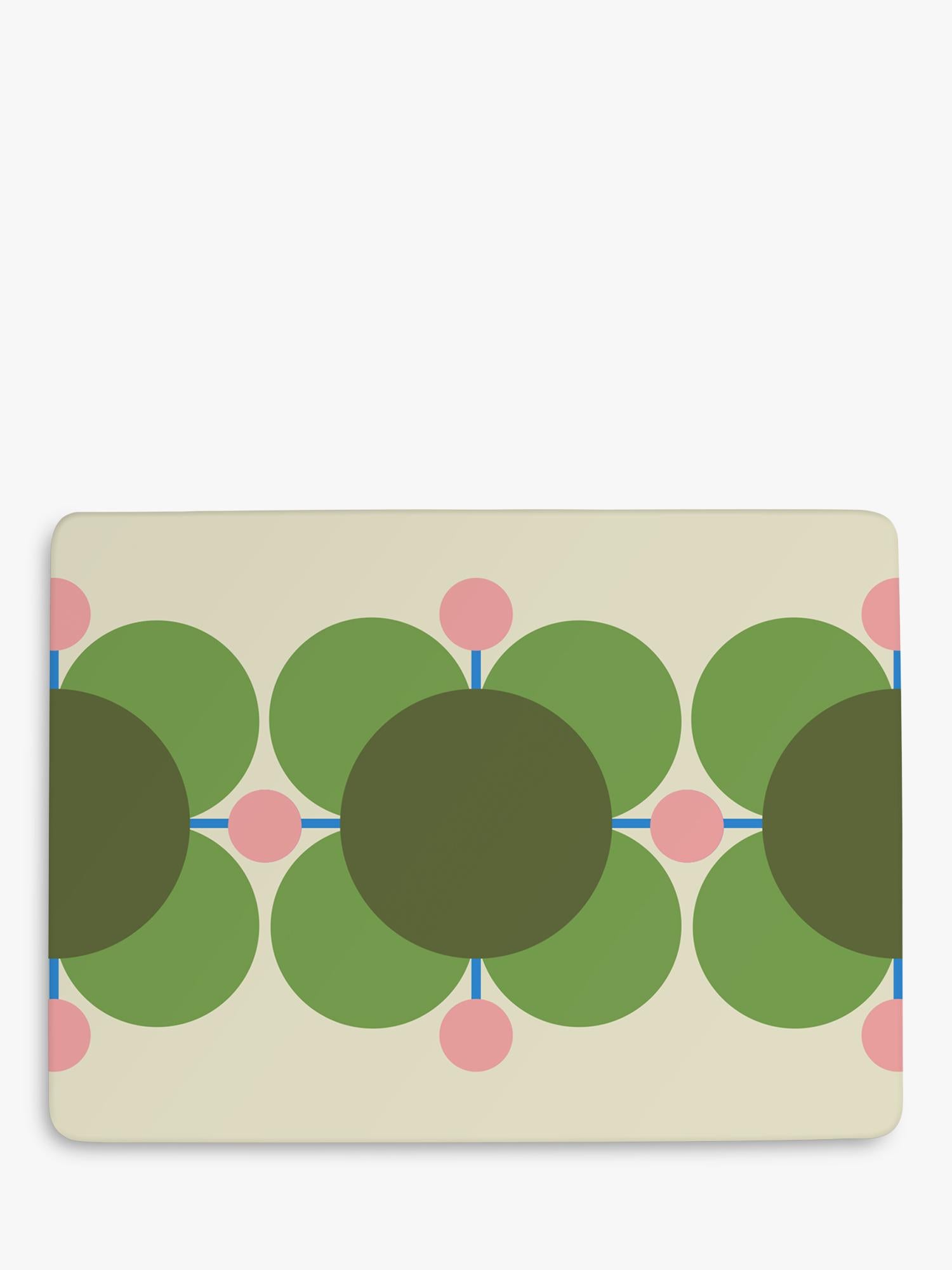 Orla Kiely Atomic Flower cork-backed placemats set of 6 assorted, imported from the UK