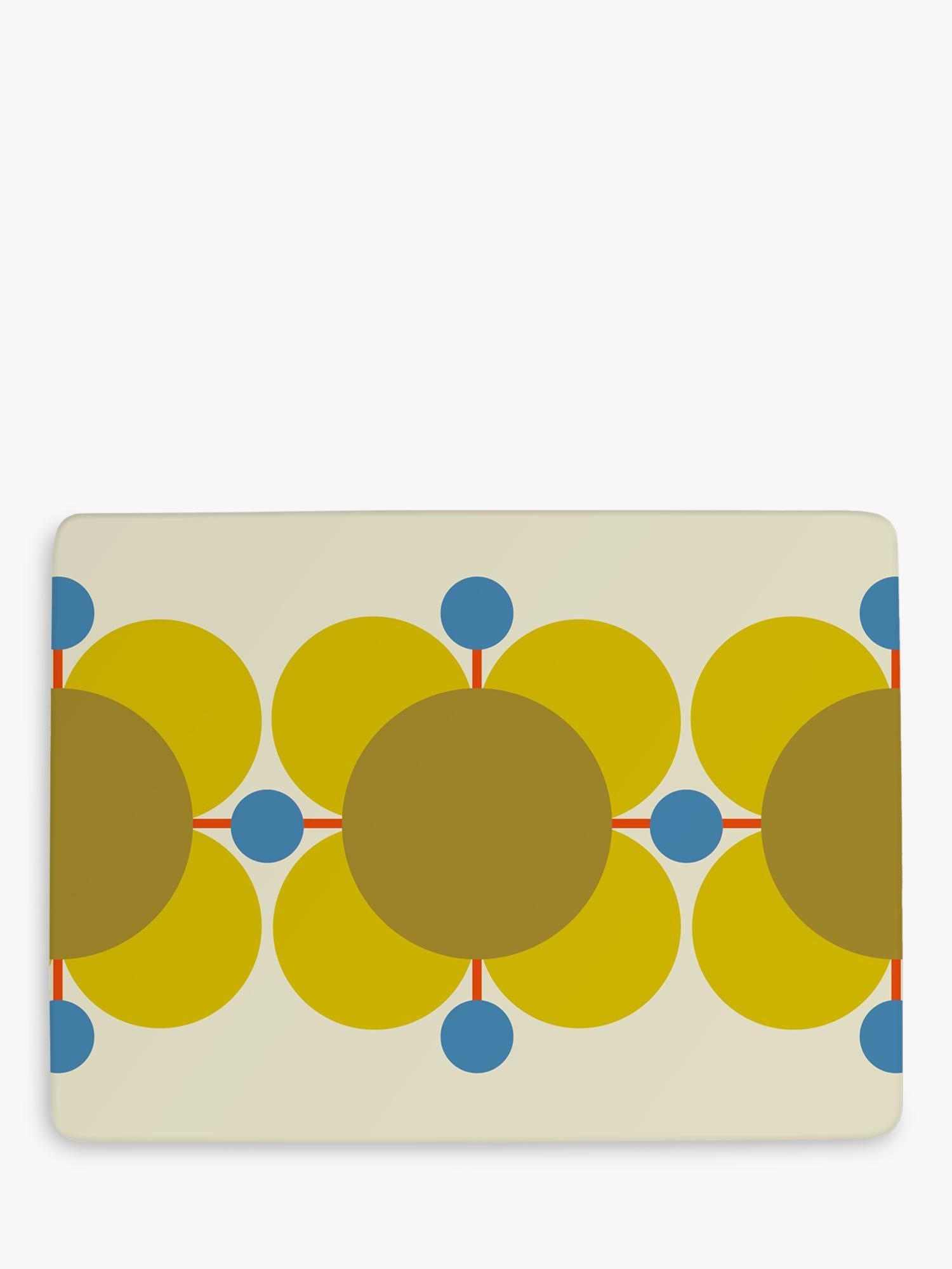 Orla Kiely Atomic Flower cork-backed placemats set of 6 assorted, imported from the UK